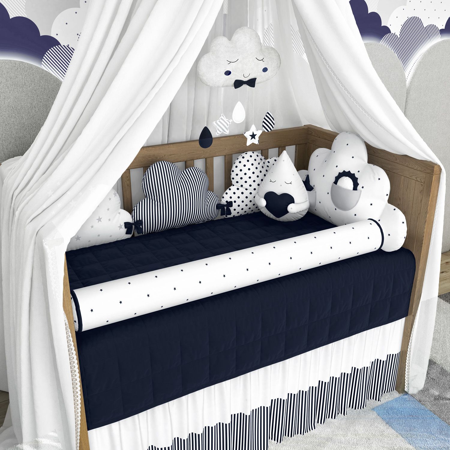 Kit Berço Nuvem de Algodão