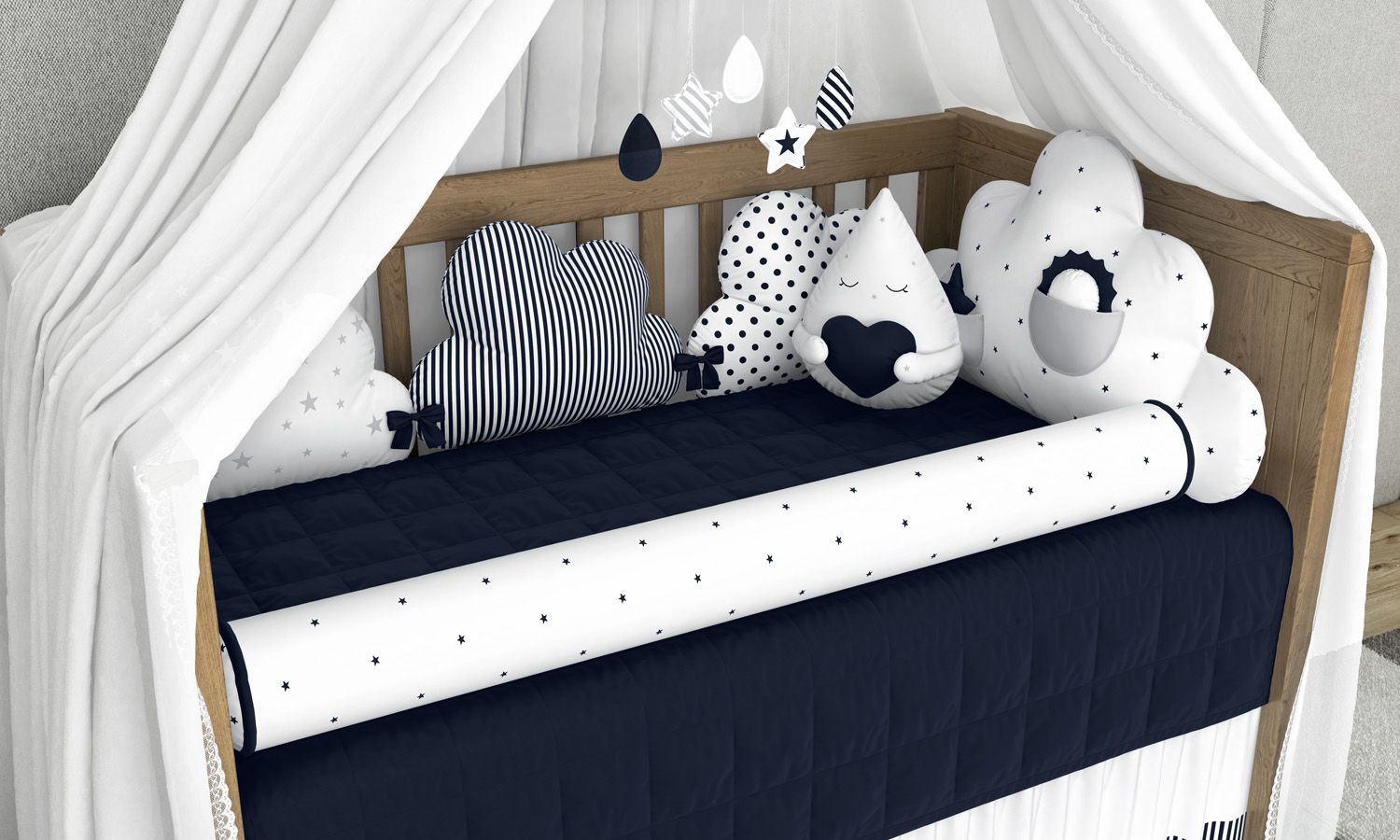 Kit Berço Nuvem de Algodão