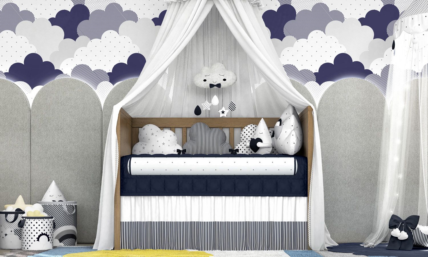 Kit Berço Nuvem de Algodão