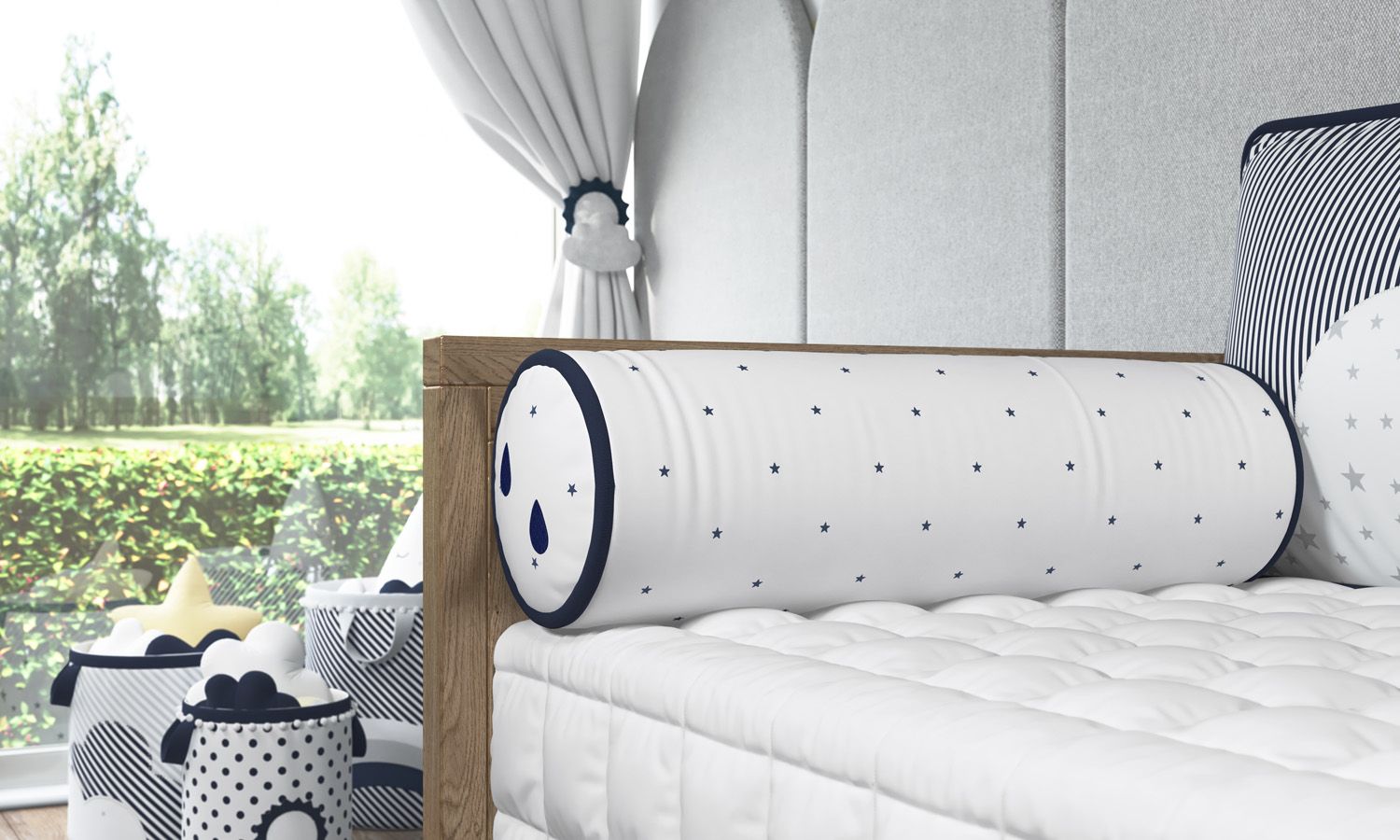 Kit Cama Babá Nuvem de Algodão