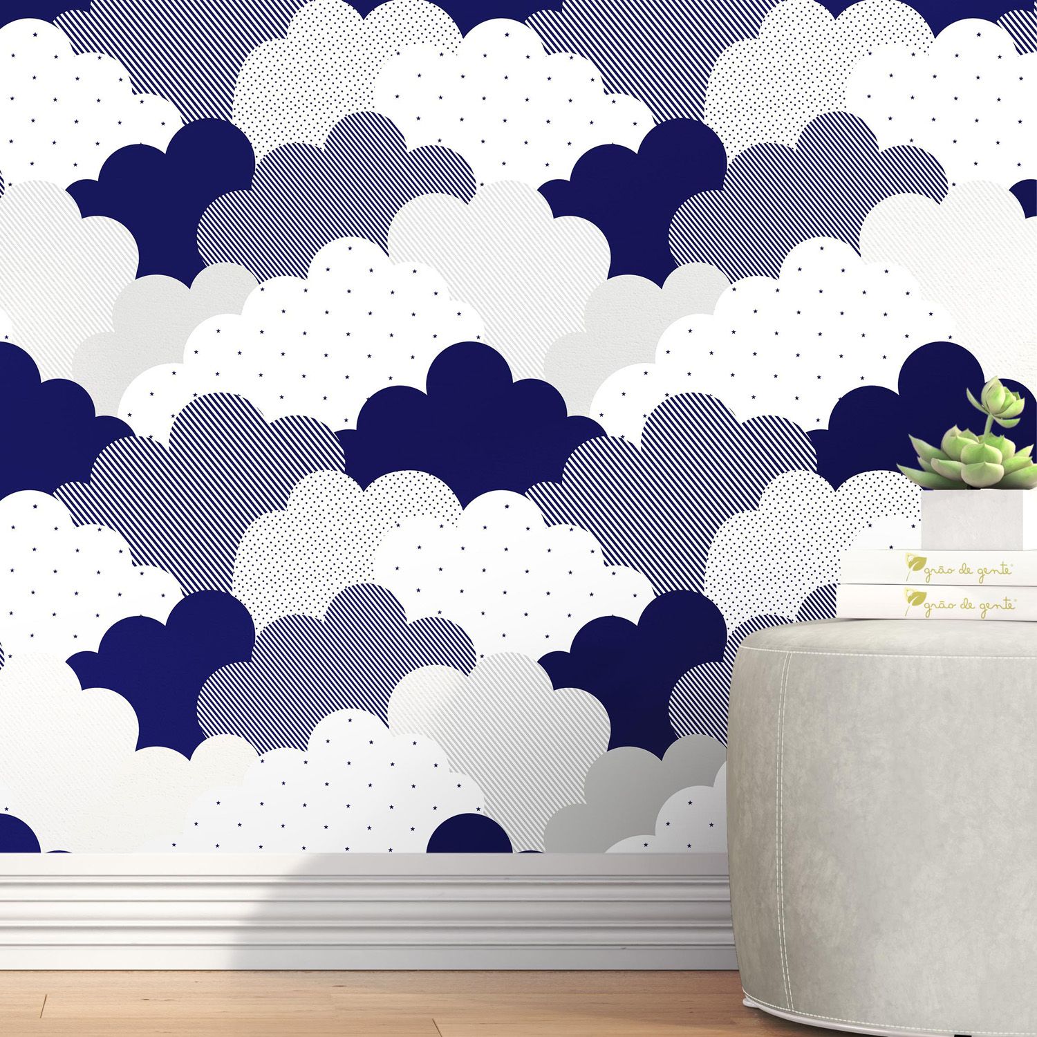 Papel de Parede Nuvem de Algodão 3m