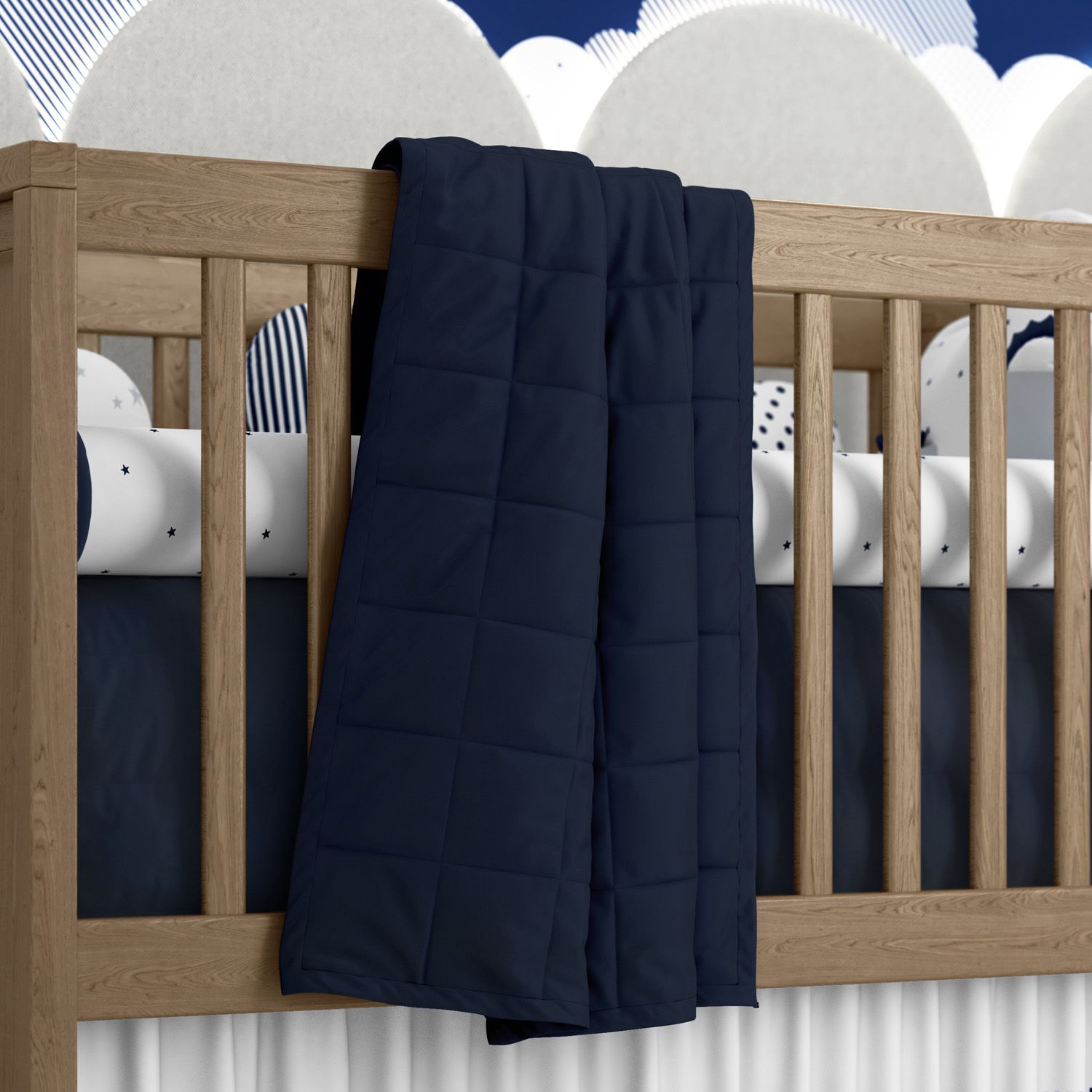 Edredom de Berço Matelado Branco