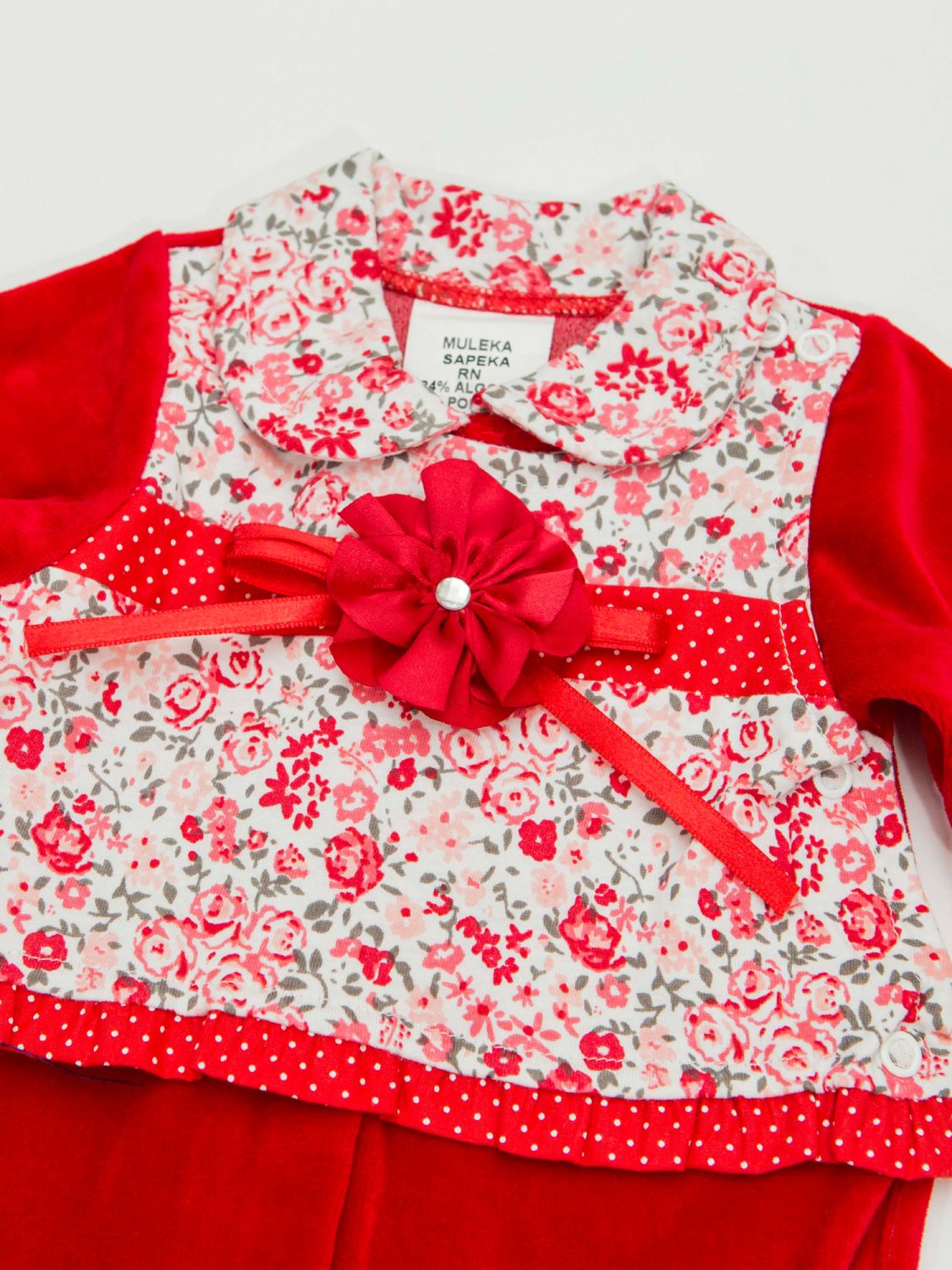 Macacão Longo Bebê Vermelho