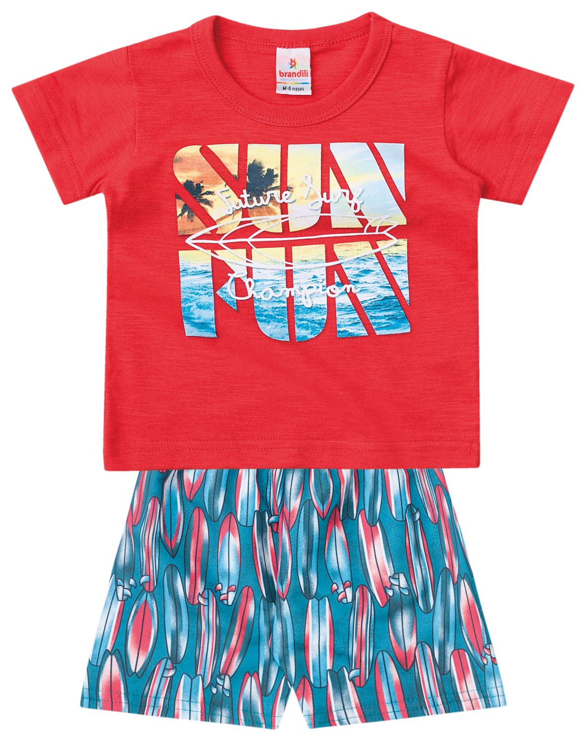 Conjunto Curto Bebê Tactel