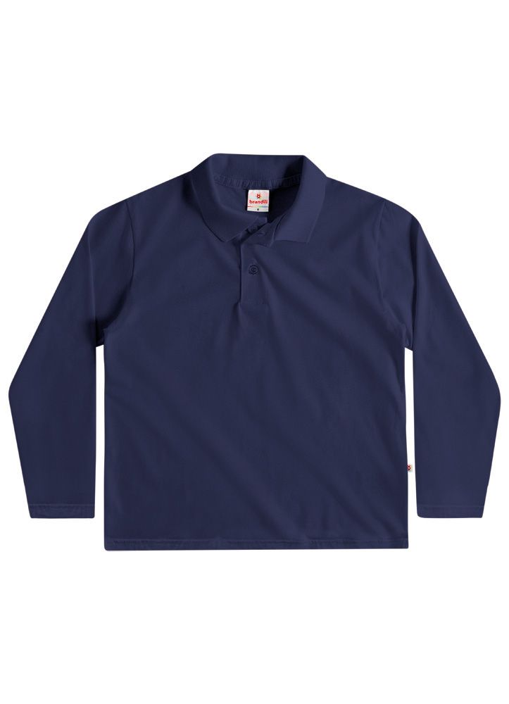 Camiseta Polo Manga Longa Bebê Básica
