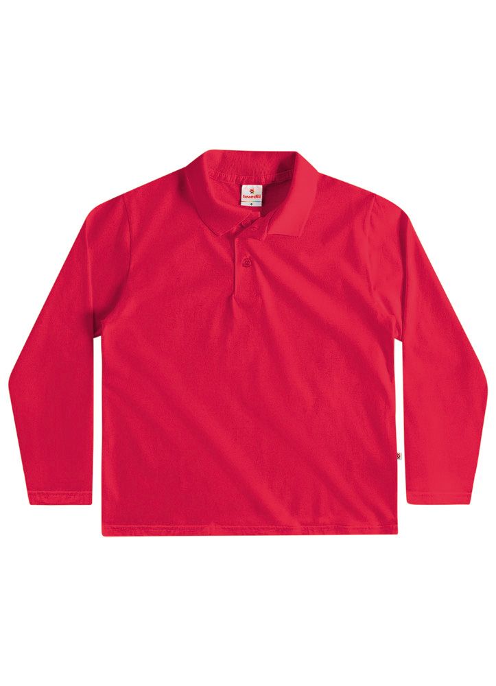 Camiseta Polo Manga Longa Bebê Básica