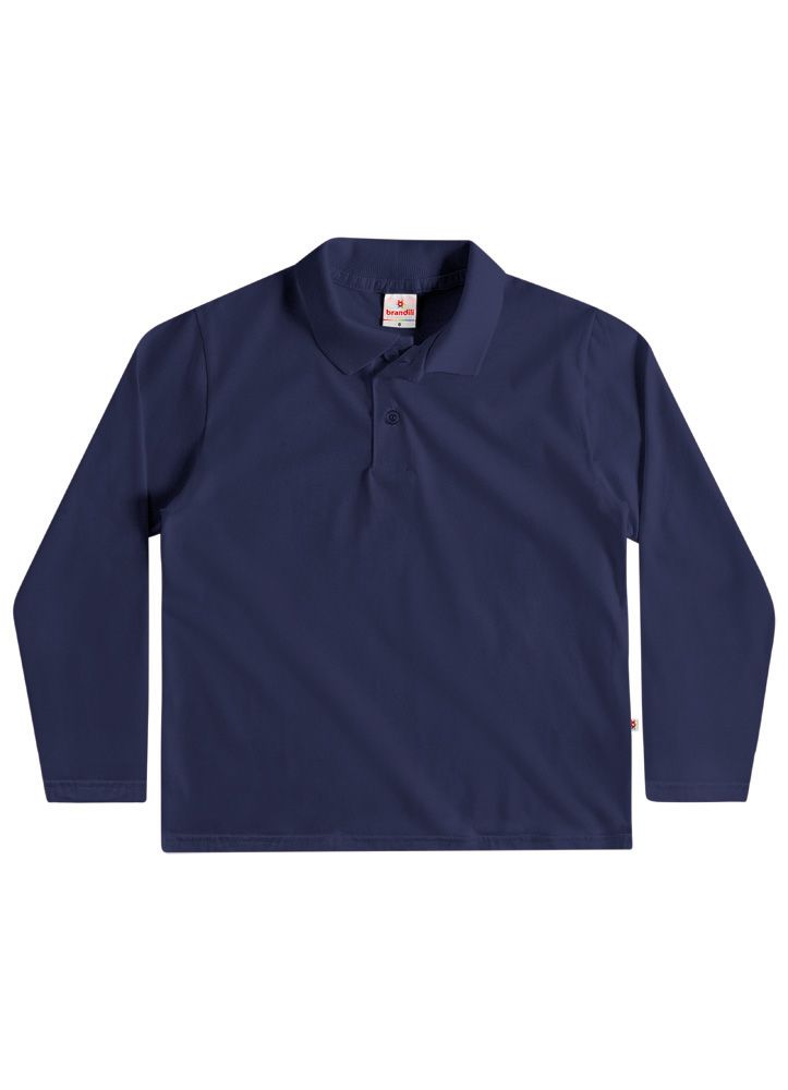 Camiseta Polo Manga Longa Bebê Básica