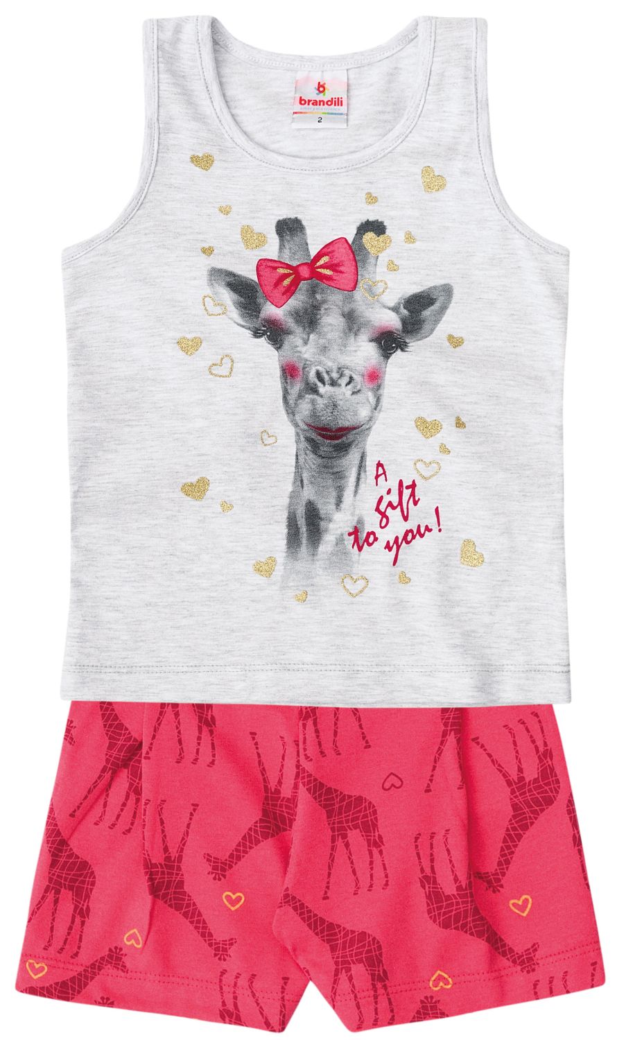 Conjunto Curto Regata Girafa