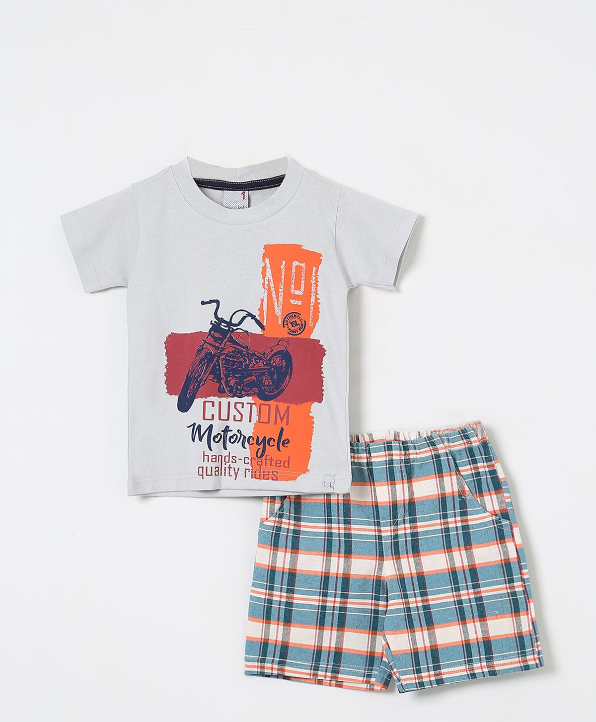 Conjunto Curto Cinza