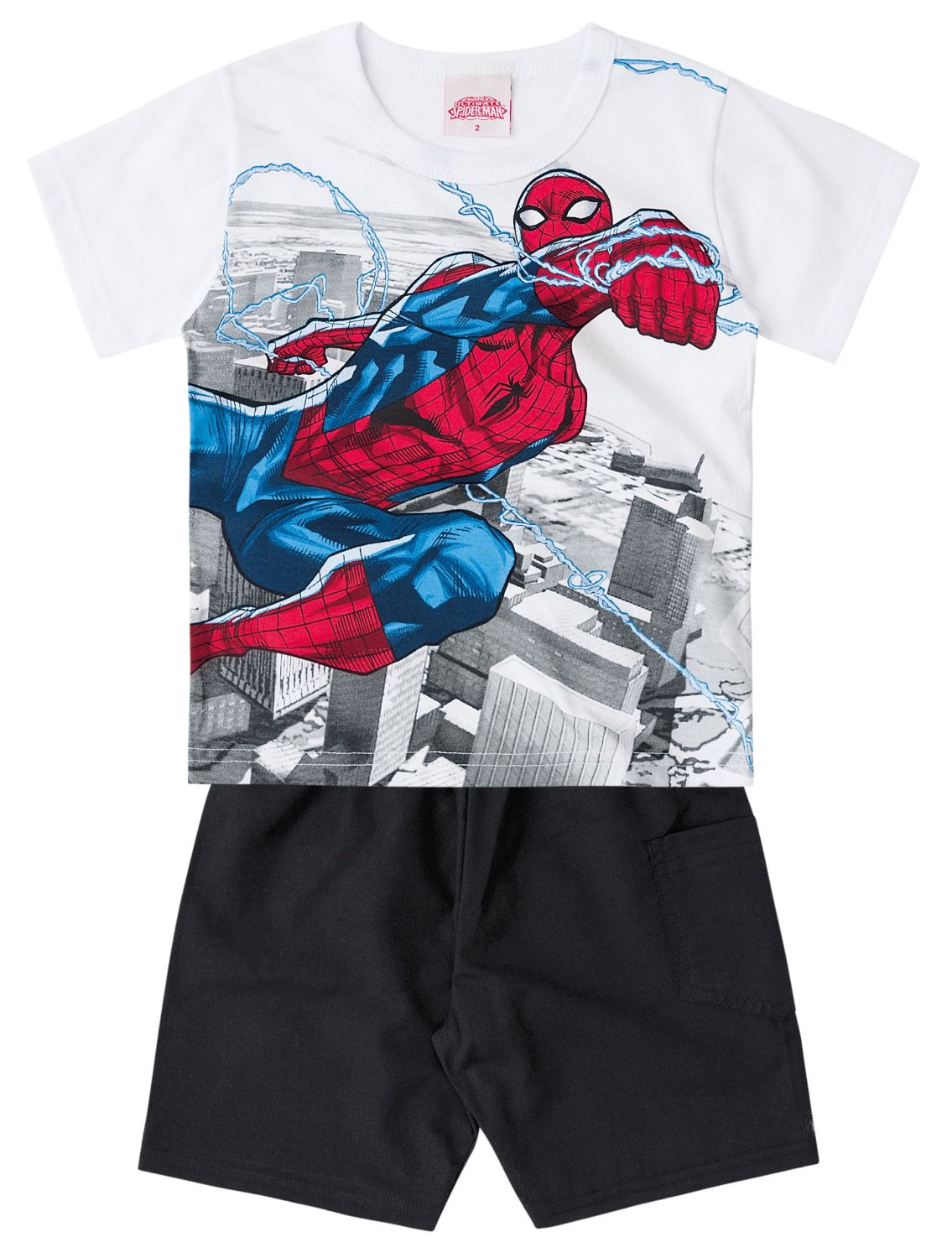 Conjunto Curto Homem Aranha