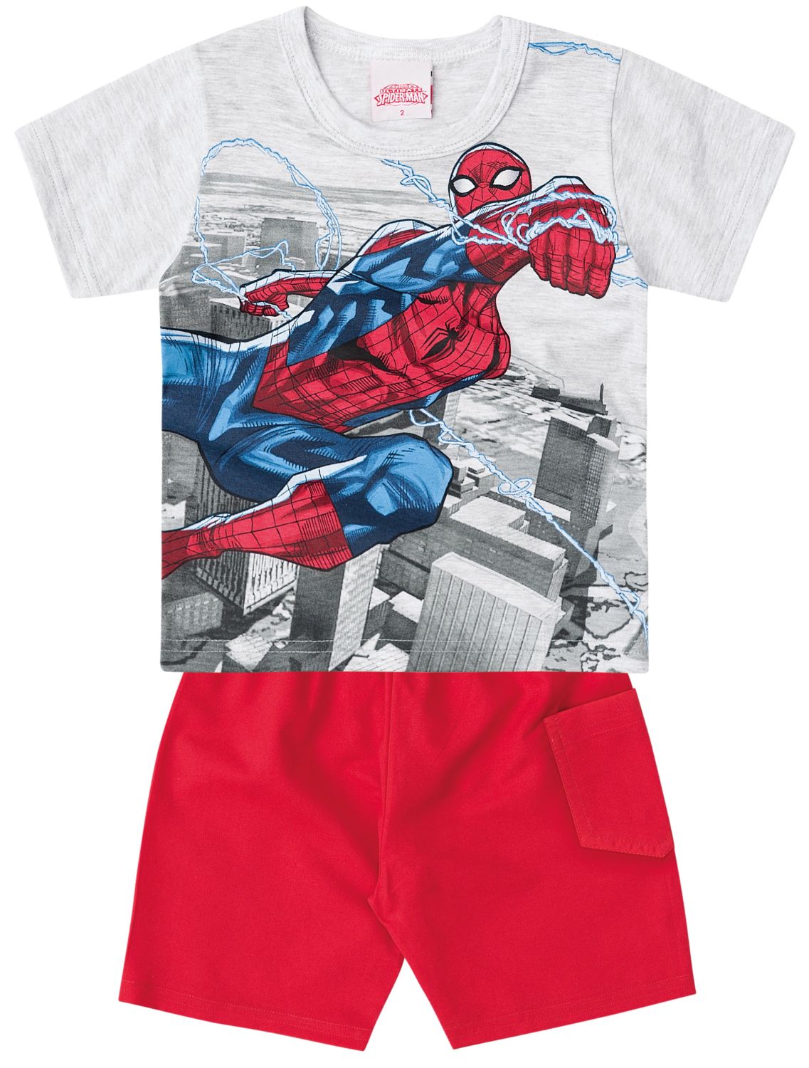 Conjunto Curto Homem Aranha