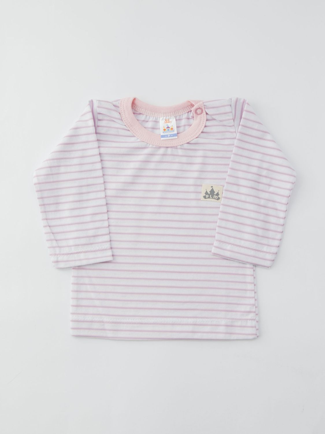 Kit Blusinha Manga Longa Rosa com 2 peças