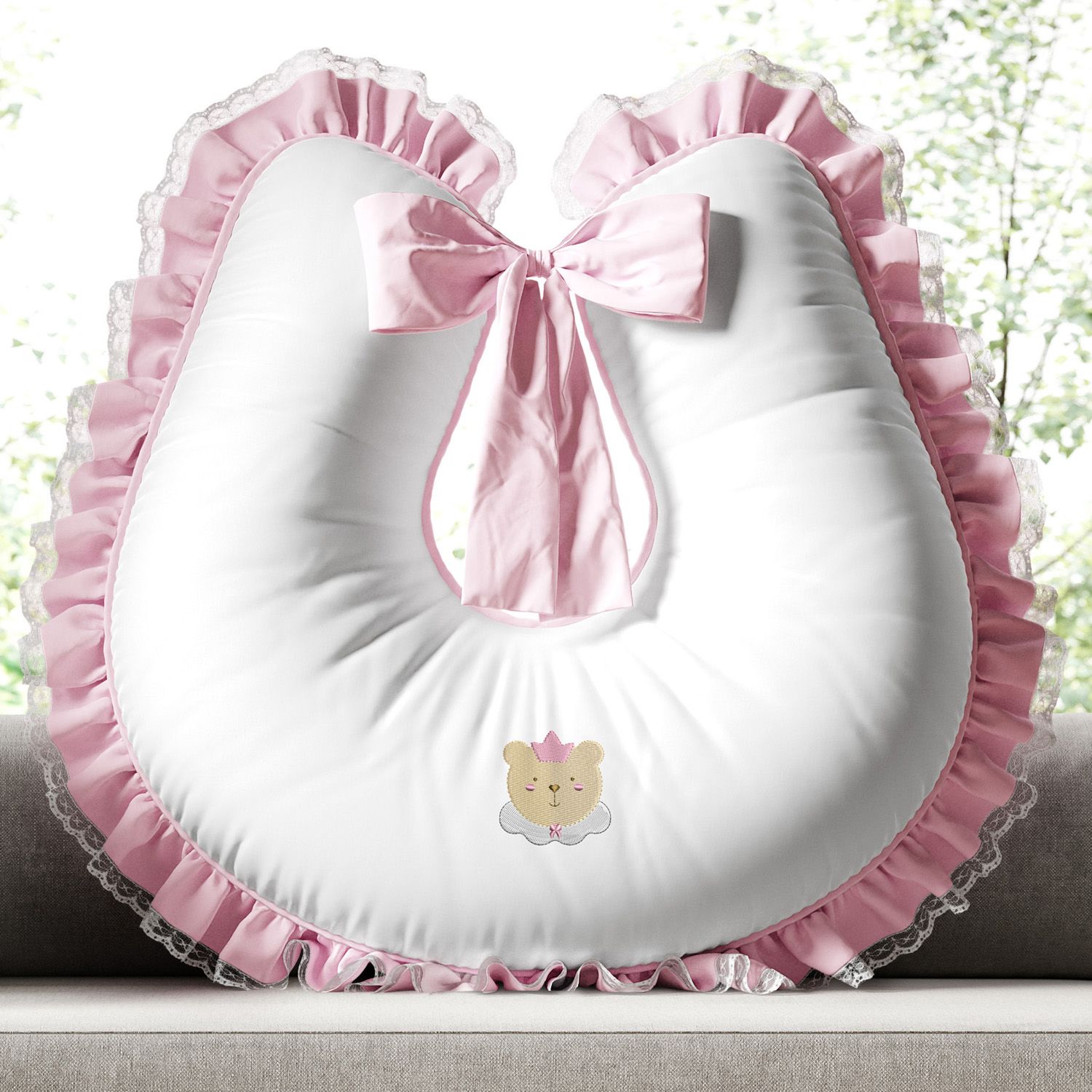 Almofada Amamentação Amiguinha Ursa Princesa