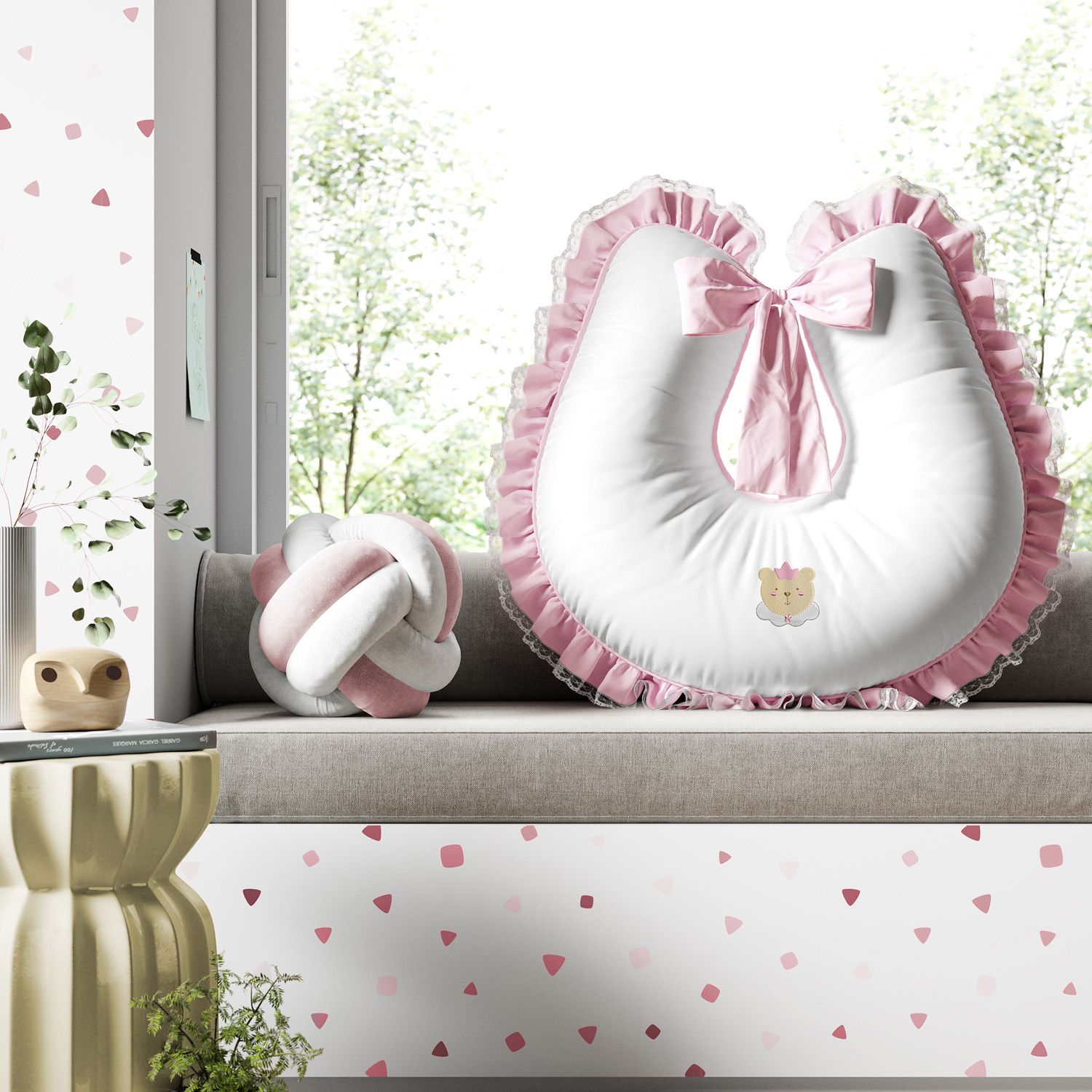 Almofada Amamentação Amiguinha Ursa Princesa