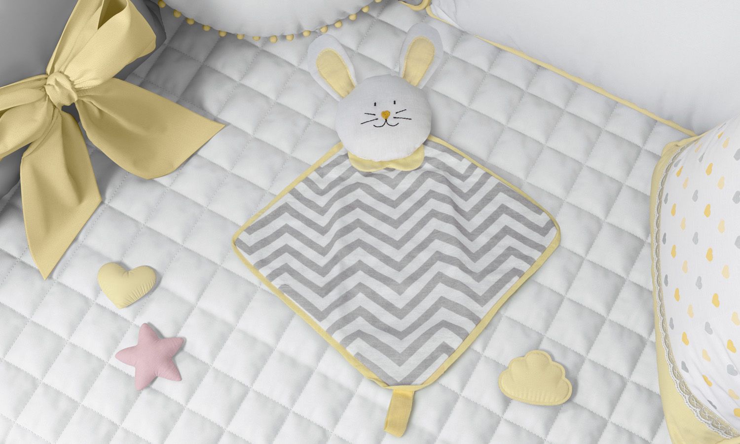 Naninha De Bebê Amiguinho Coelhinho Amarelo