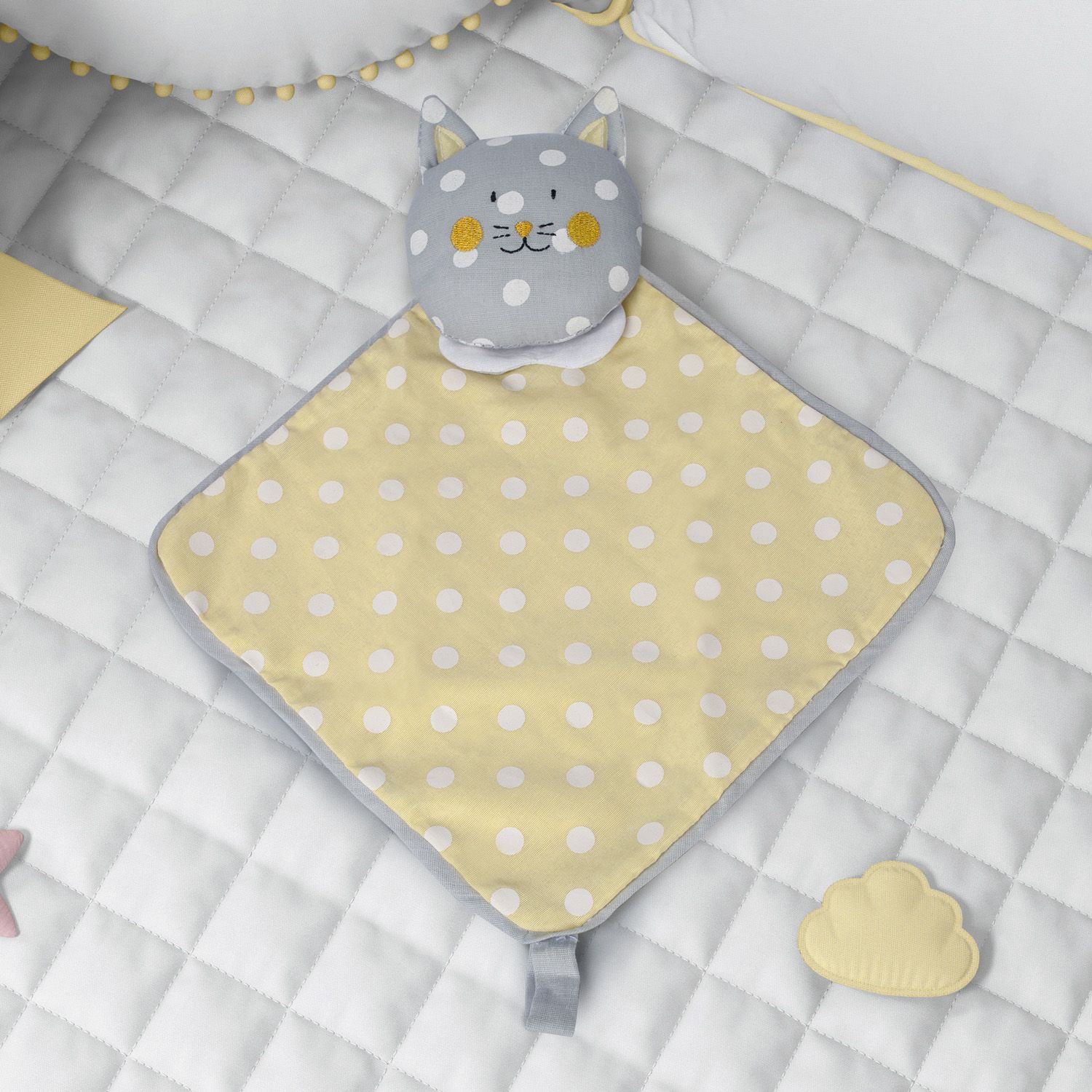 Naninha De Bebê Amiguinho Gatinho Amarelo