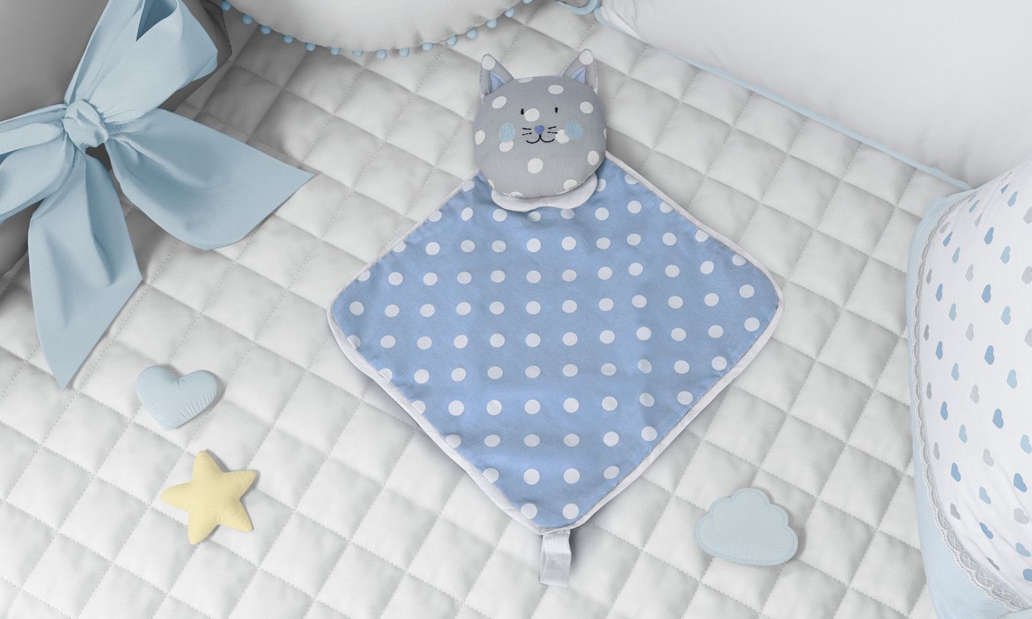 Naninha De Bebê Amiguinho Gatinho Amarelo