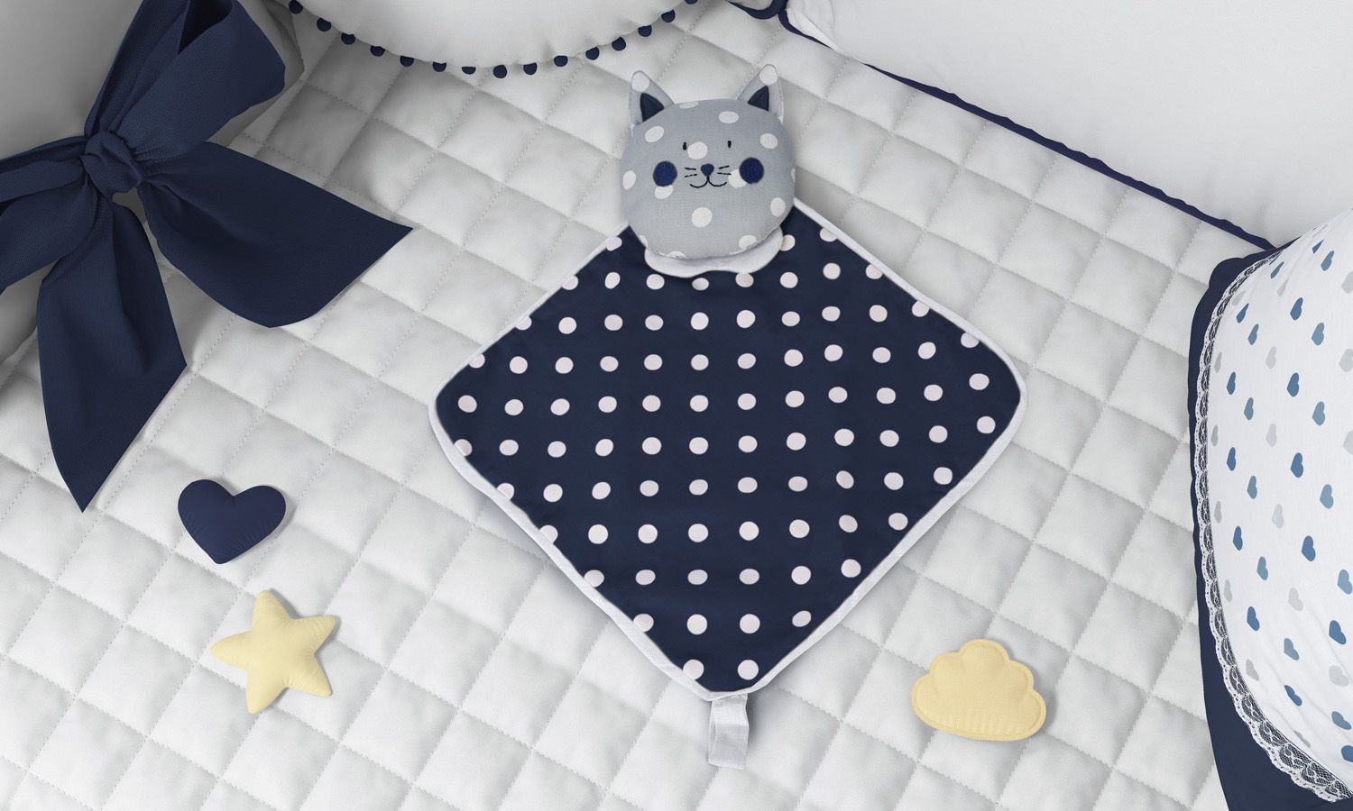 Naninha De Bebê Amiguinho Gatinho Amarelo