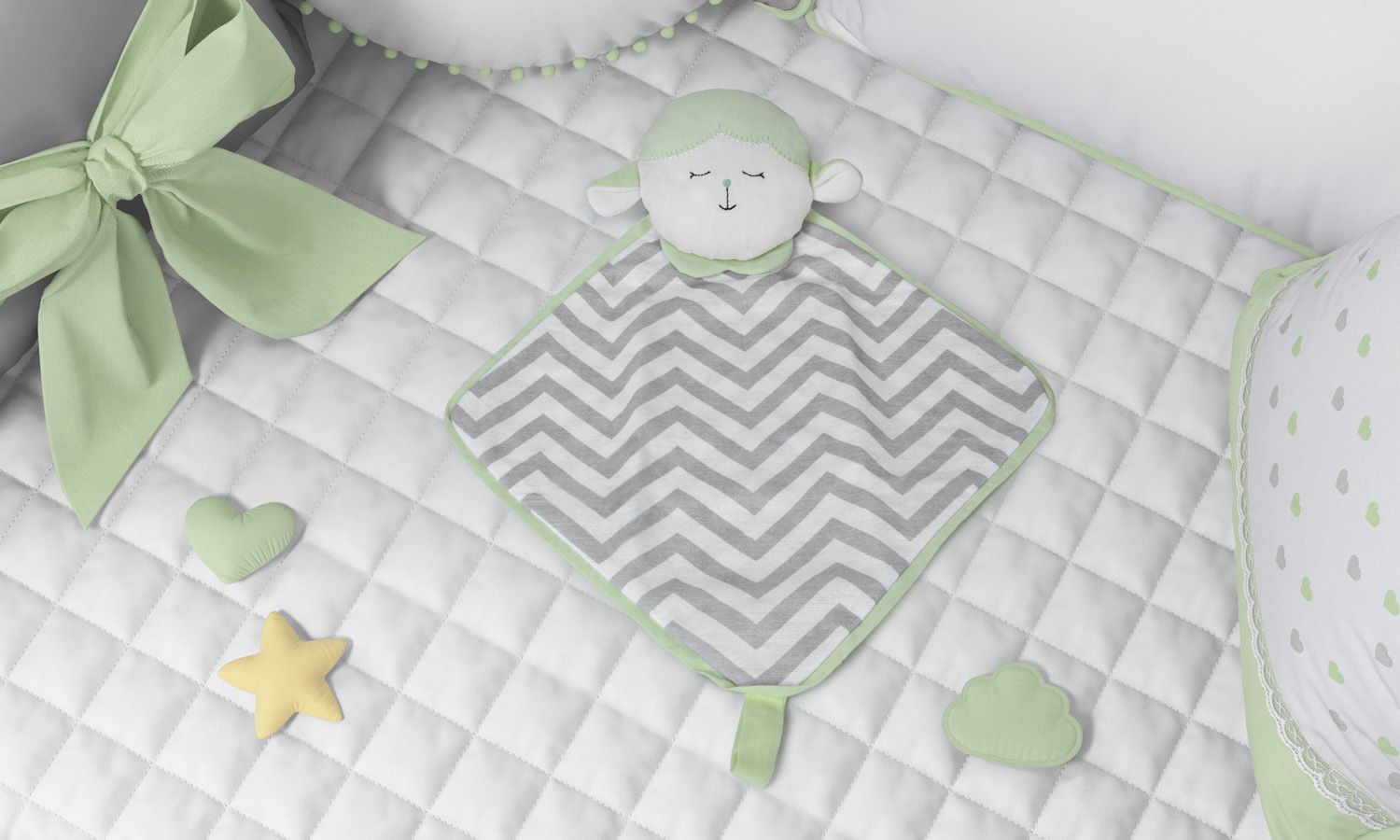 Naninha De Bebê Amiguinho Carneirinho Amarelo