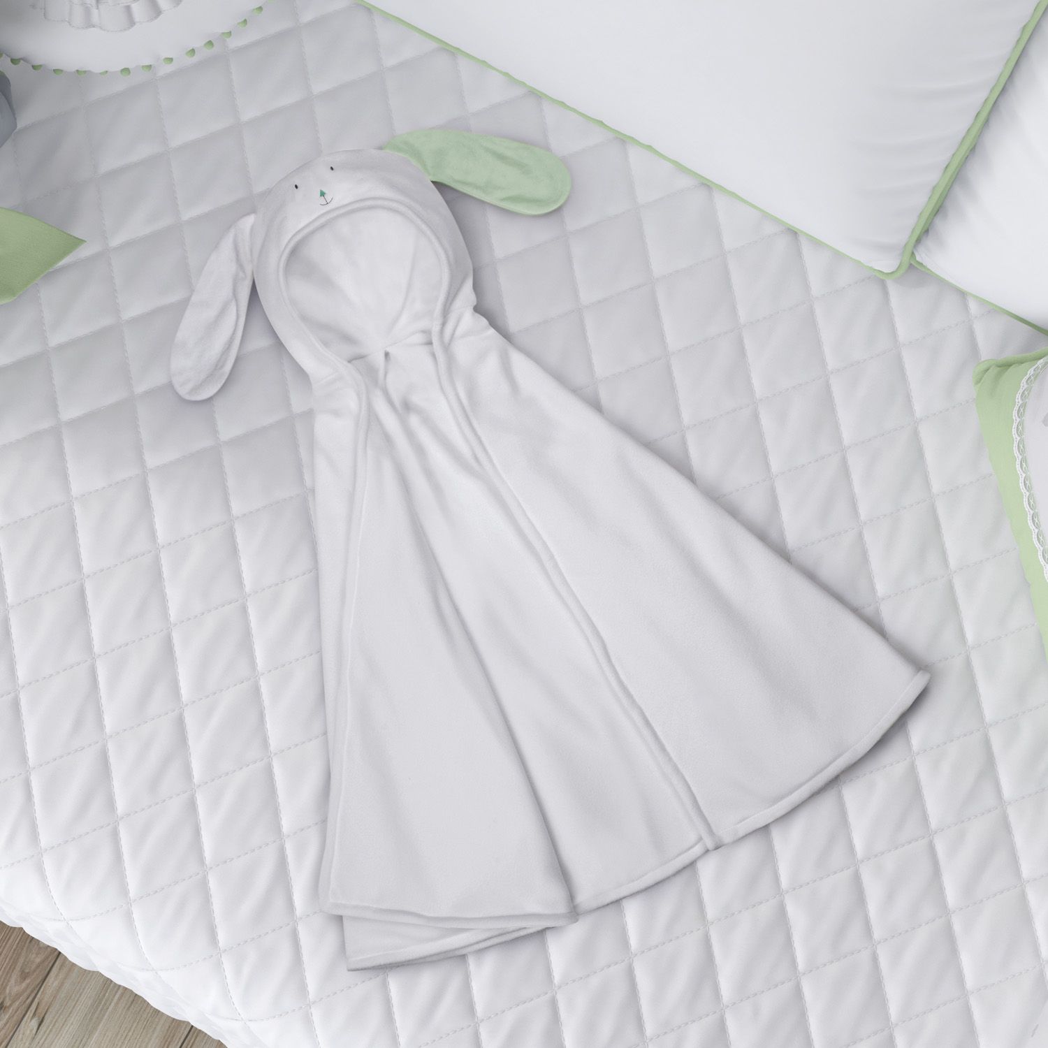 Manta com Capuz Amiguinho Cachorrinho Amarelo 85cm