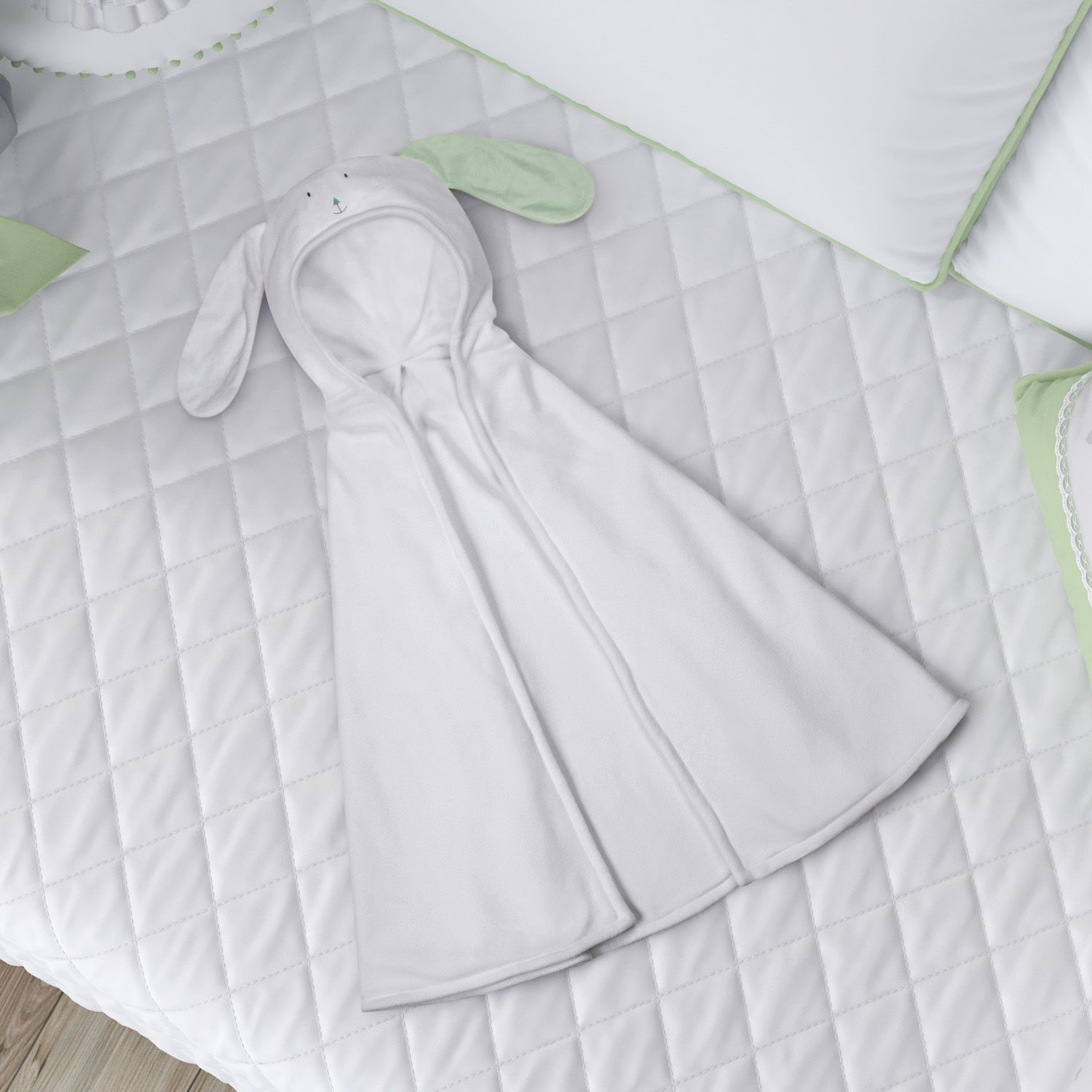 Manta com Capuz Amiguinho Cachorrinho Amarelo 85cm