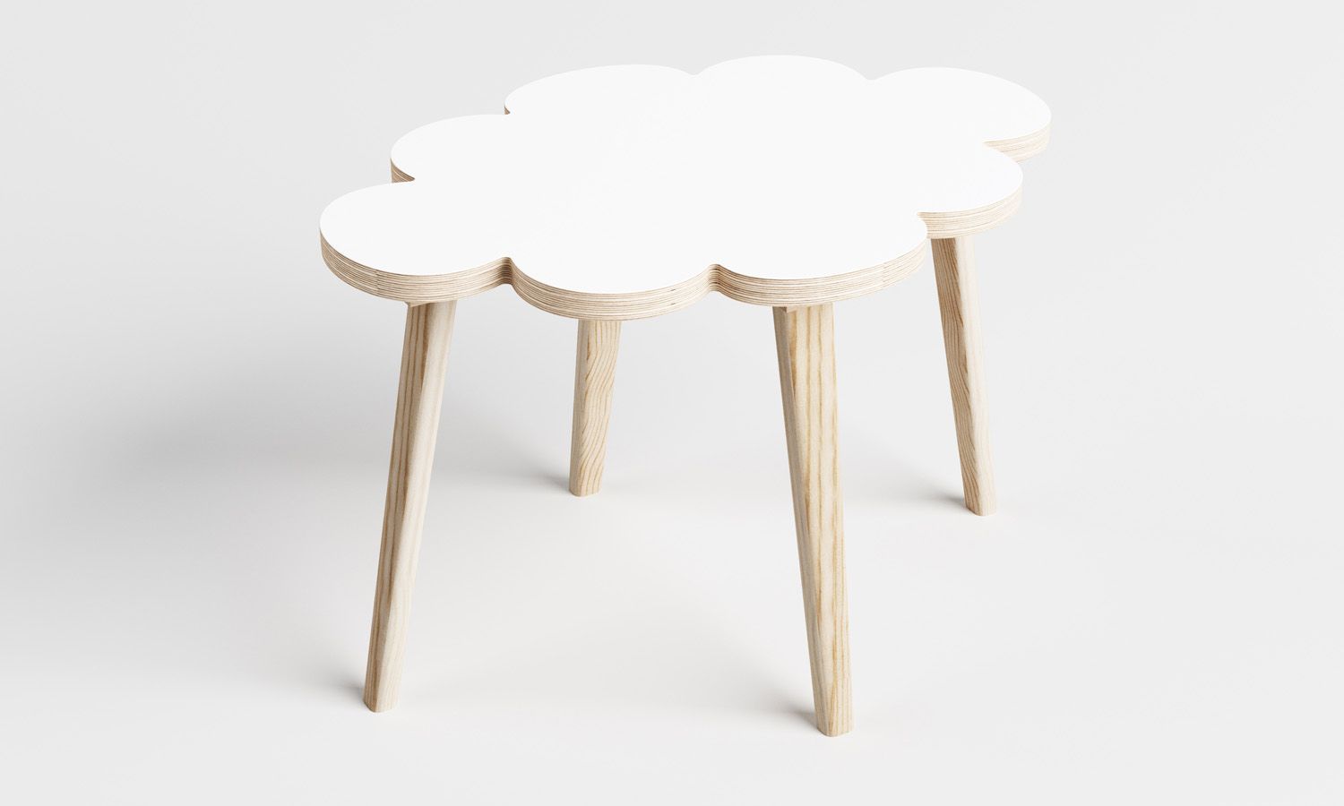 Banco Infantil Nuvem Branco