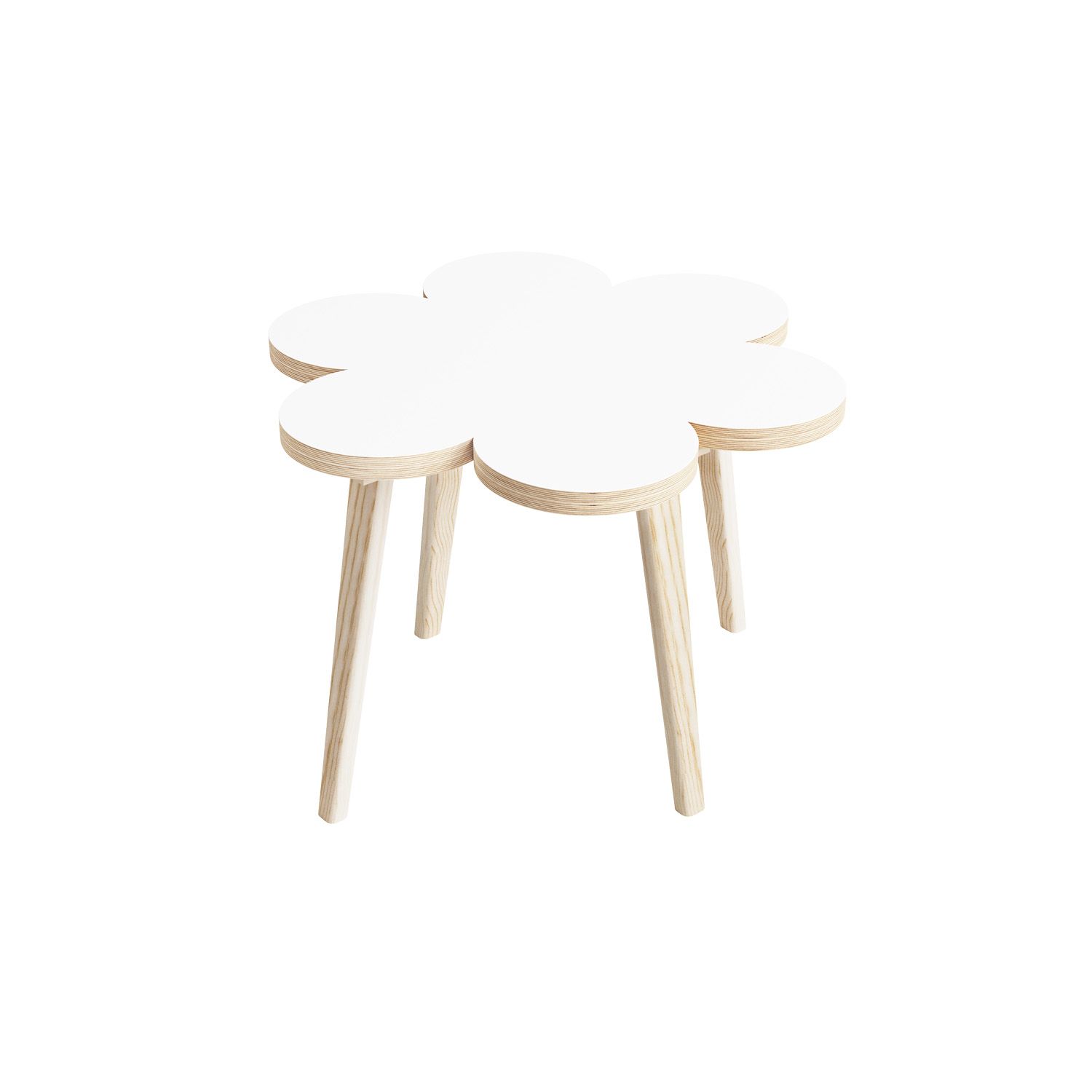 Banco Infantil Flor Branco