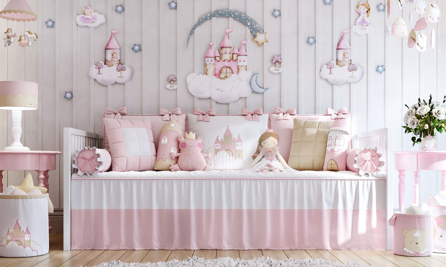 Kit Cama Babá Amiguinhas Realeza