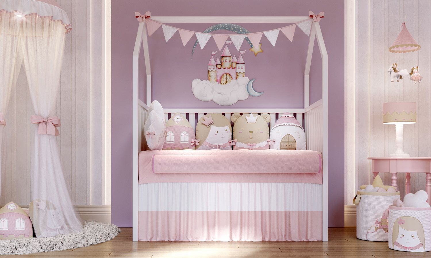 Kit Berço Amiguinhas Realeza