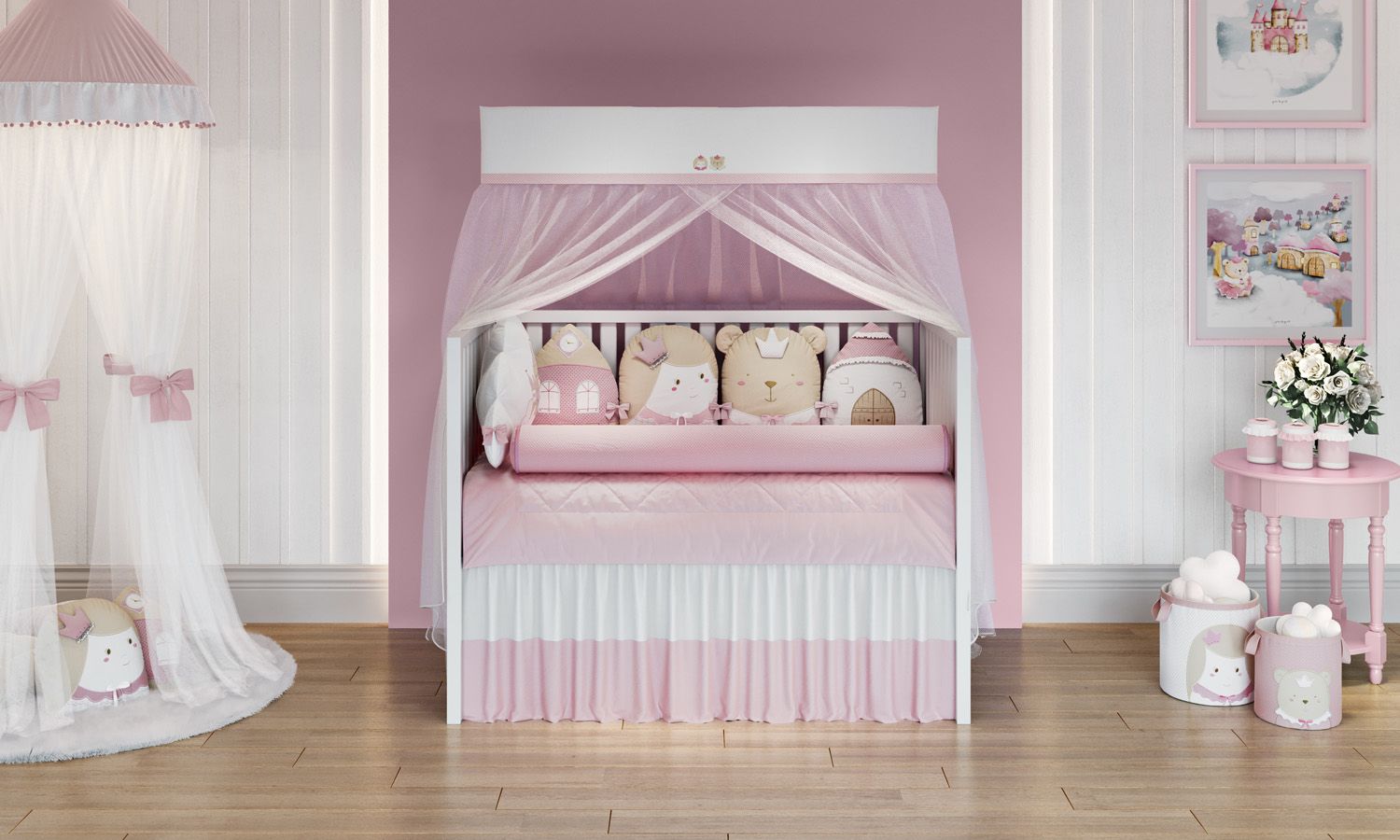 Kit Berço Amiguinhas Realeza