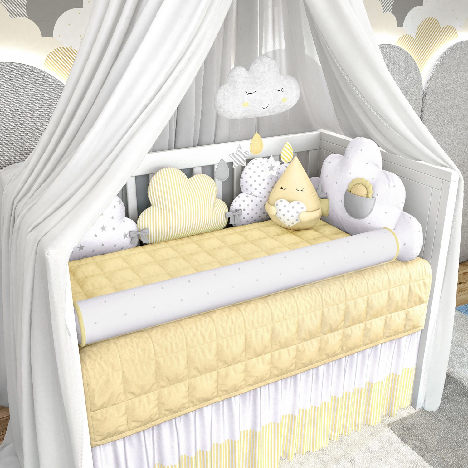 Kit Berço Nuvem de Algodão