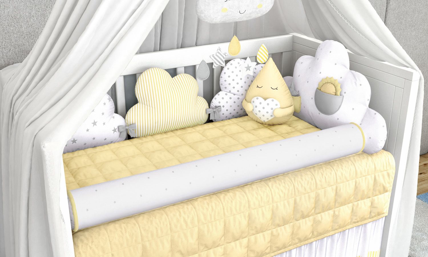 Kit Berço Nuvem de Algodão