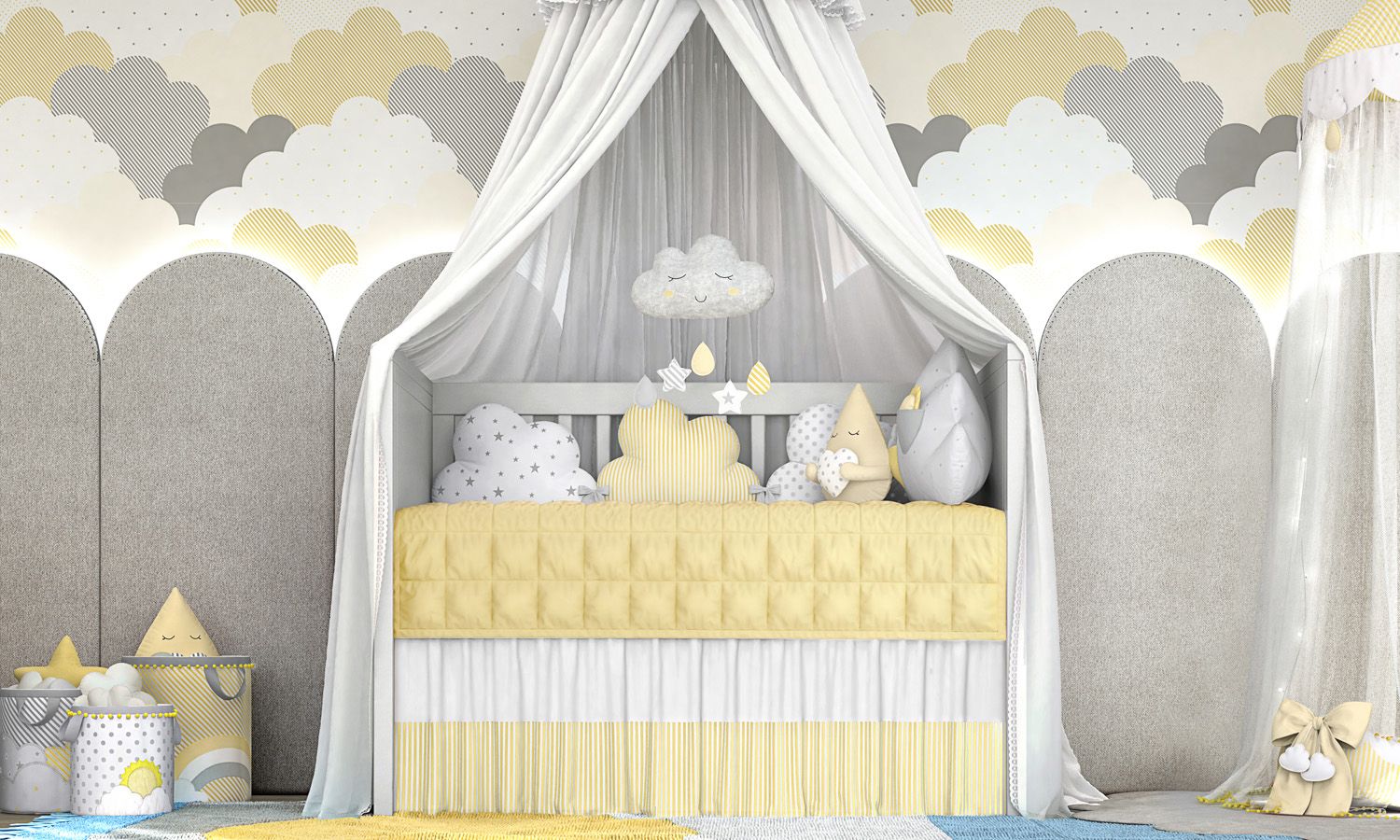 Kit Berço Nuvem de Algodão