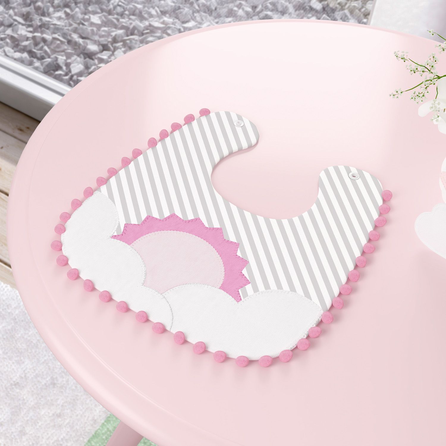 Babador Sol na Nuvem de Algodão