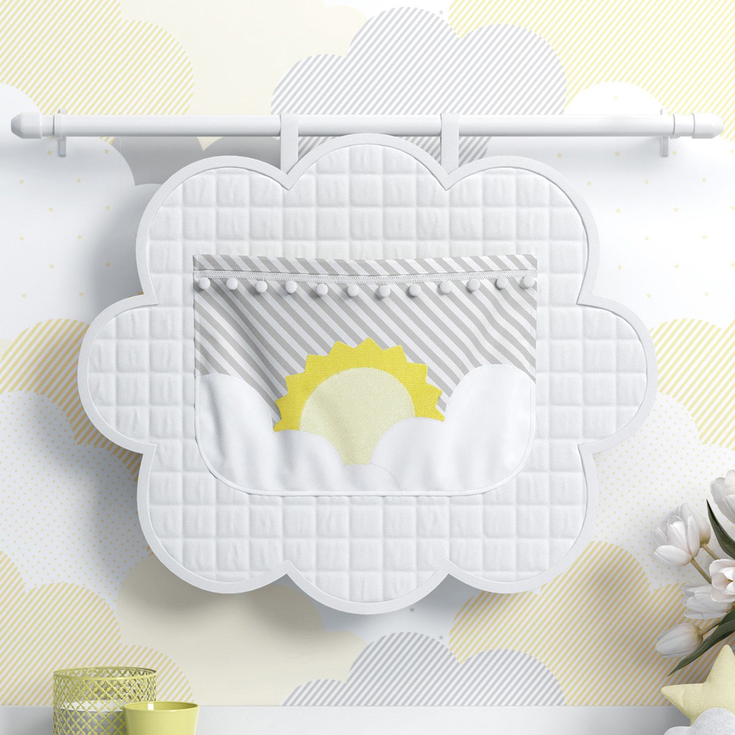 Porta Fraldas Varão Sol na Nuvem de Algodão