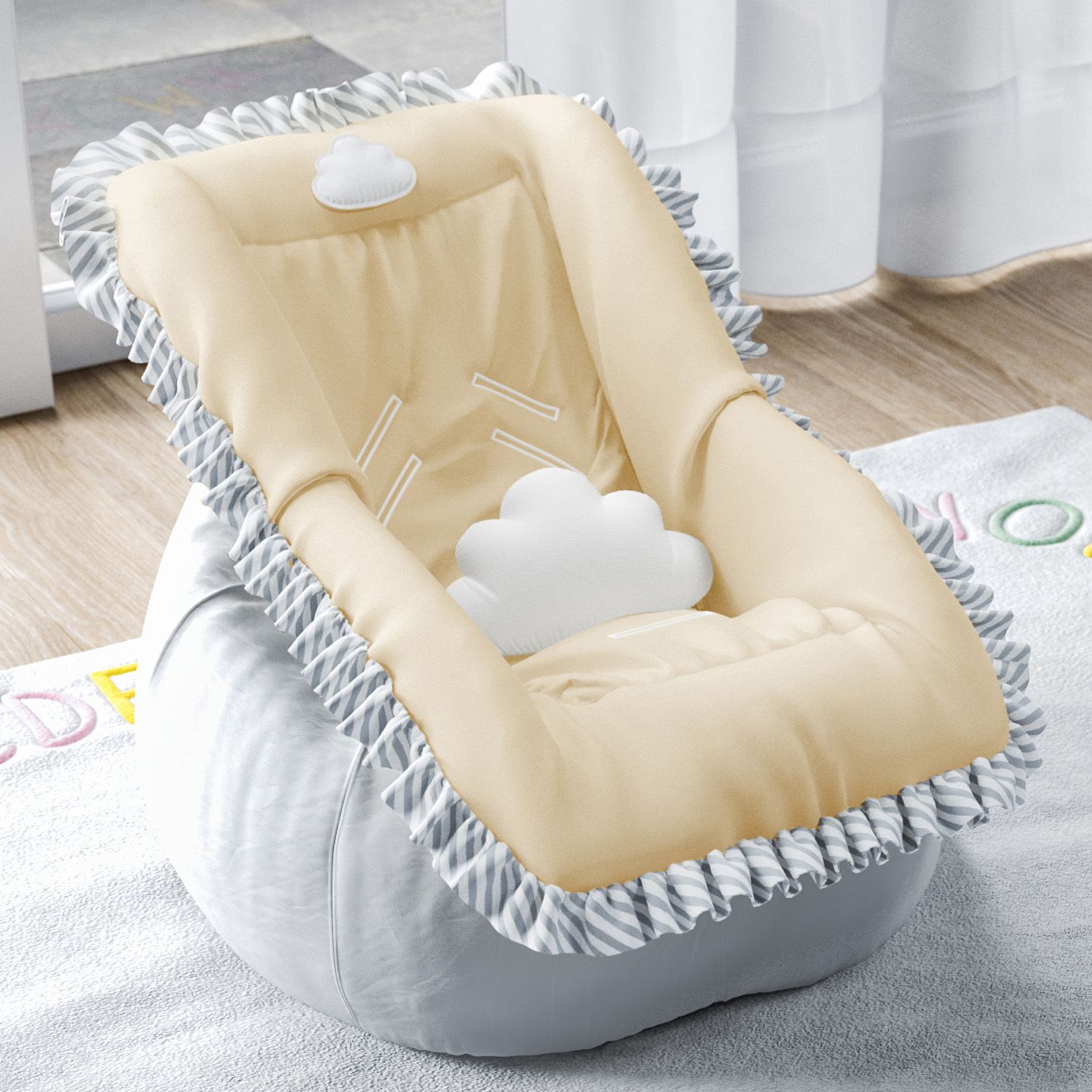 Capa de Bebê Conforto Nuvem de Algodão