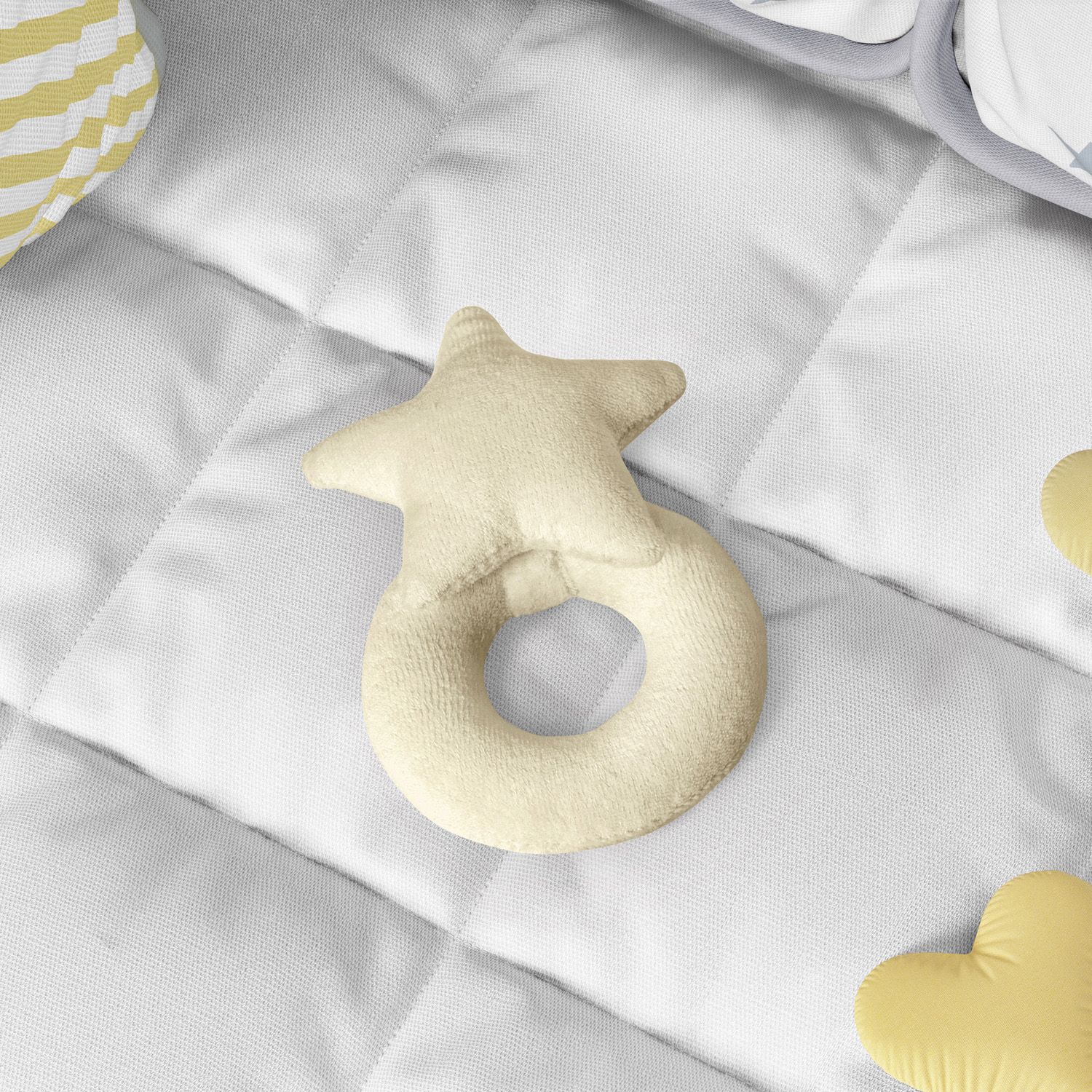 Chocalho Para Bebê Estrela Cinza