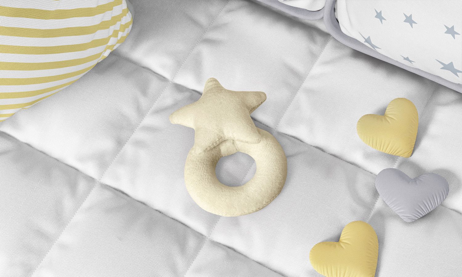 Chocalho Para Bebê Estrela Cinza