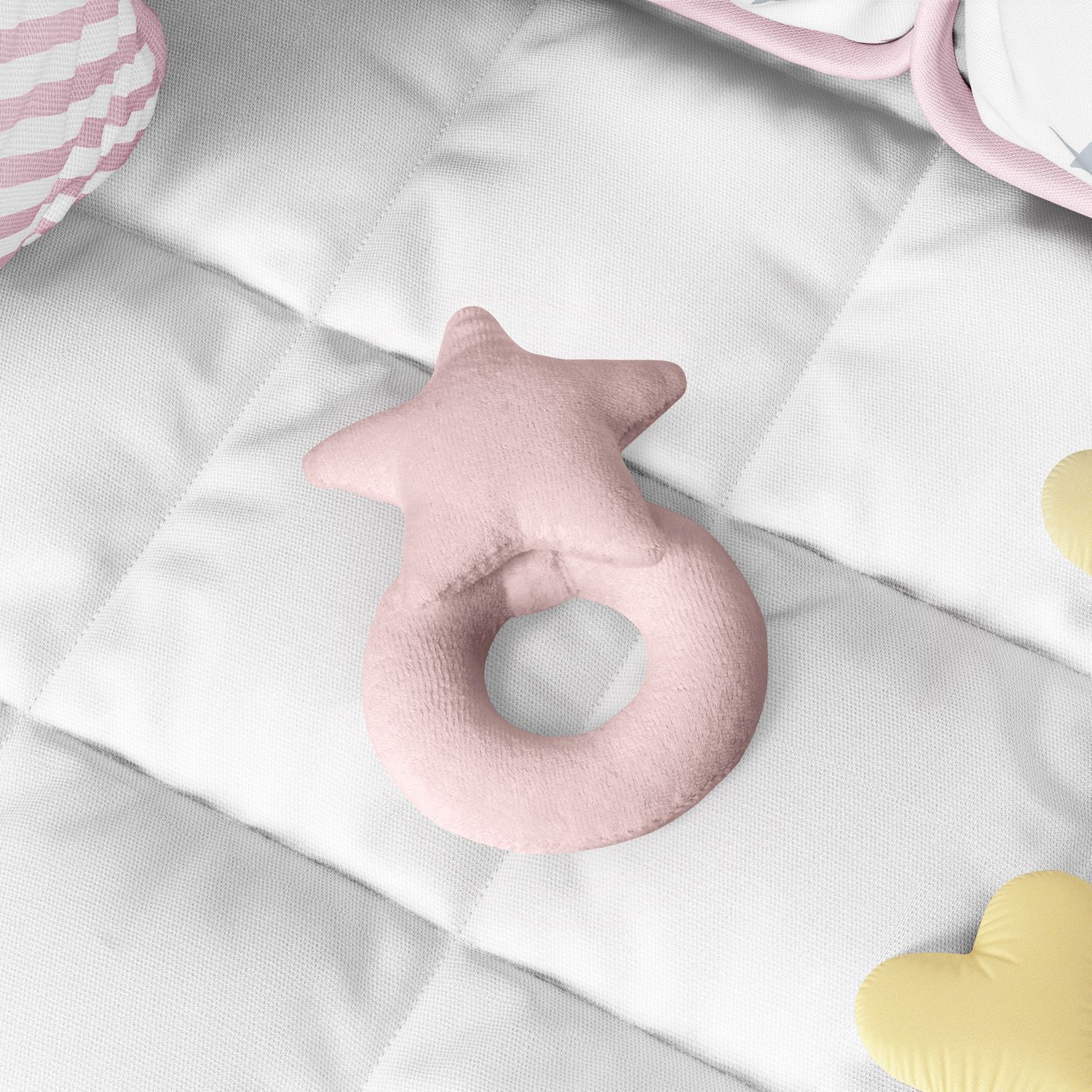 Chocalho Para Bebê Estrela Cinza