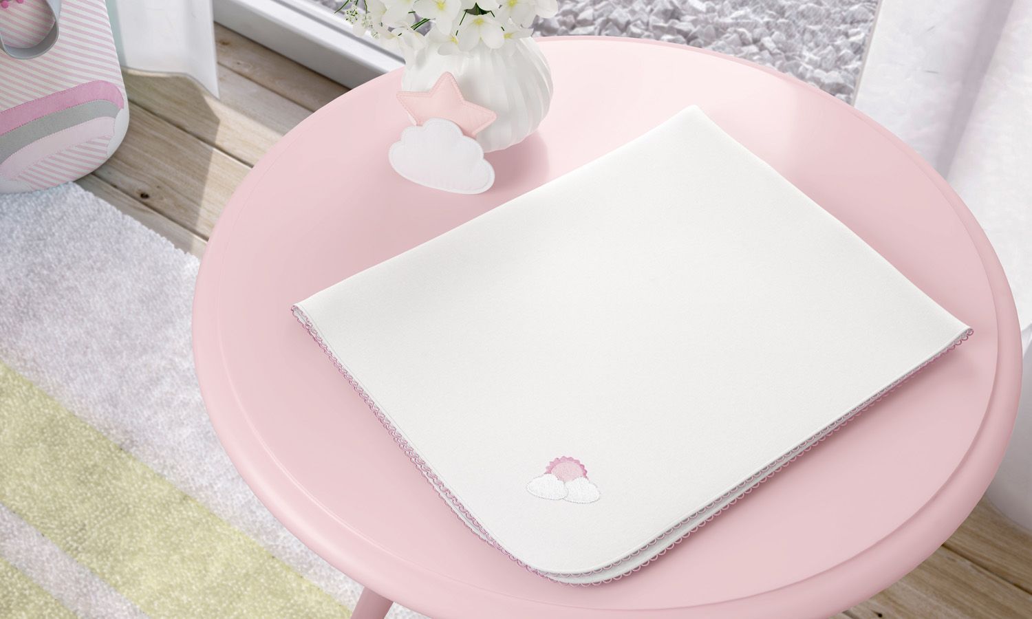 Cueiro Sol na Nuvem de Algodão Azul Marinho