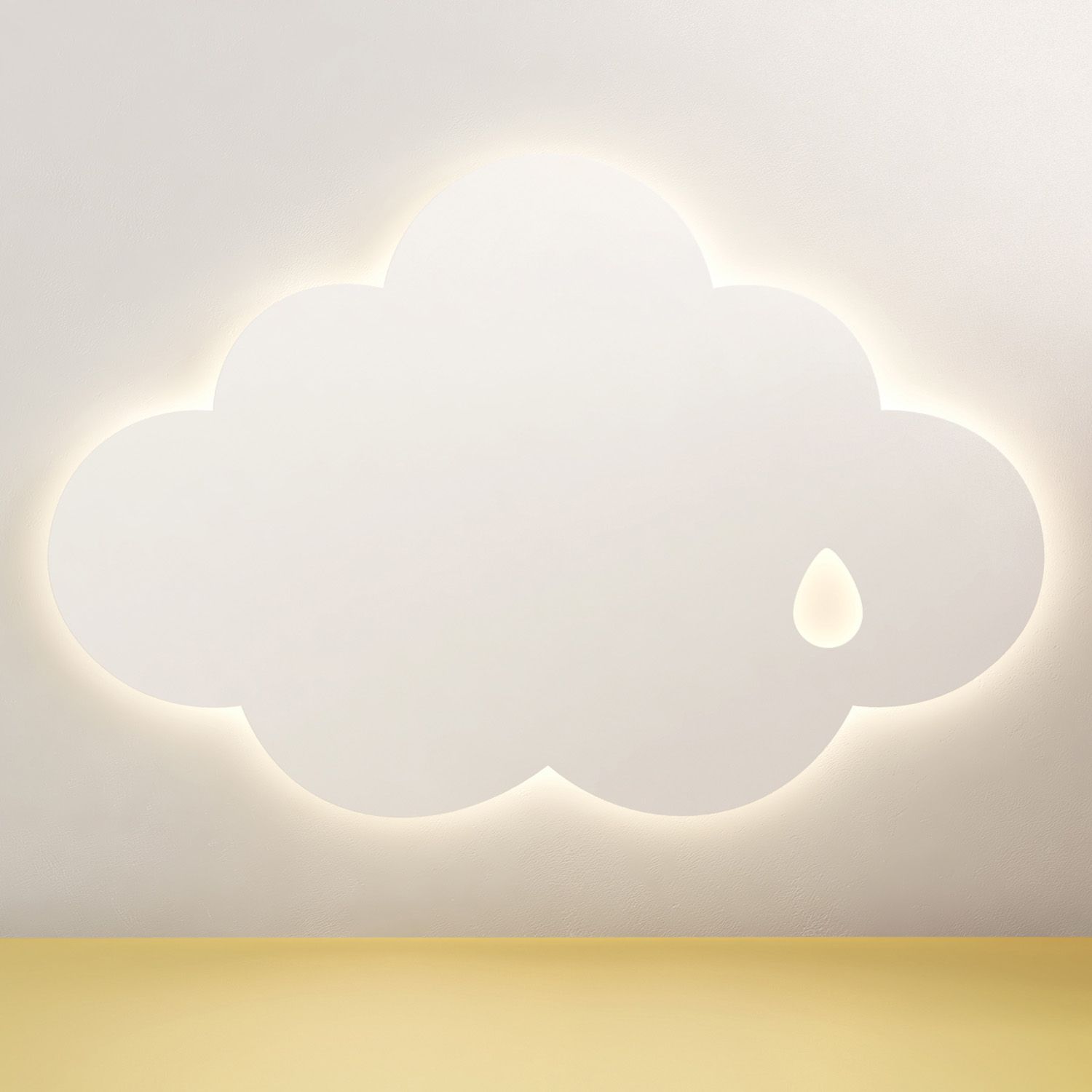 Luminária de Parede Nuvem Gotinha 30cm