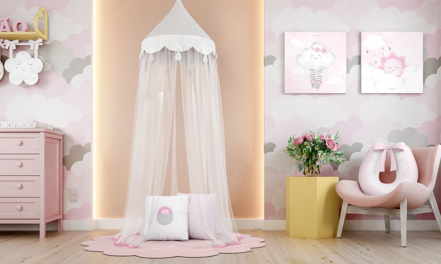 Tenda Dossel Nuvem de Algodão 2m