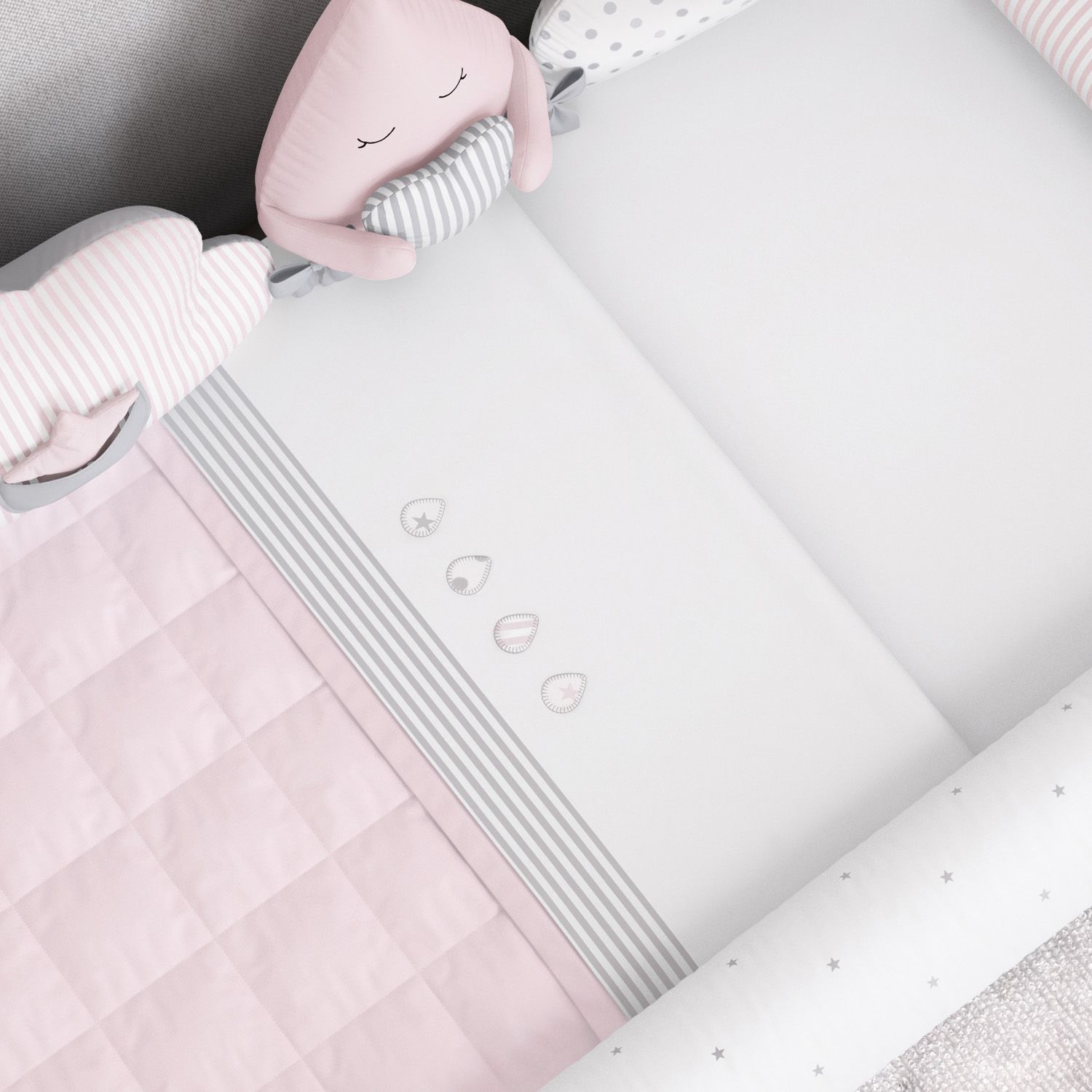 Jogo de Lençol Mini Cama Gotinhas