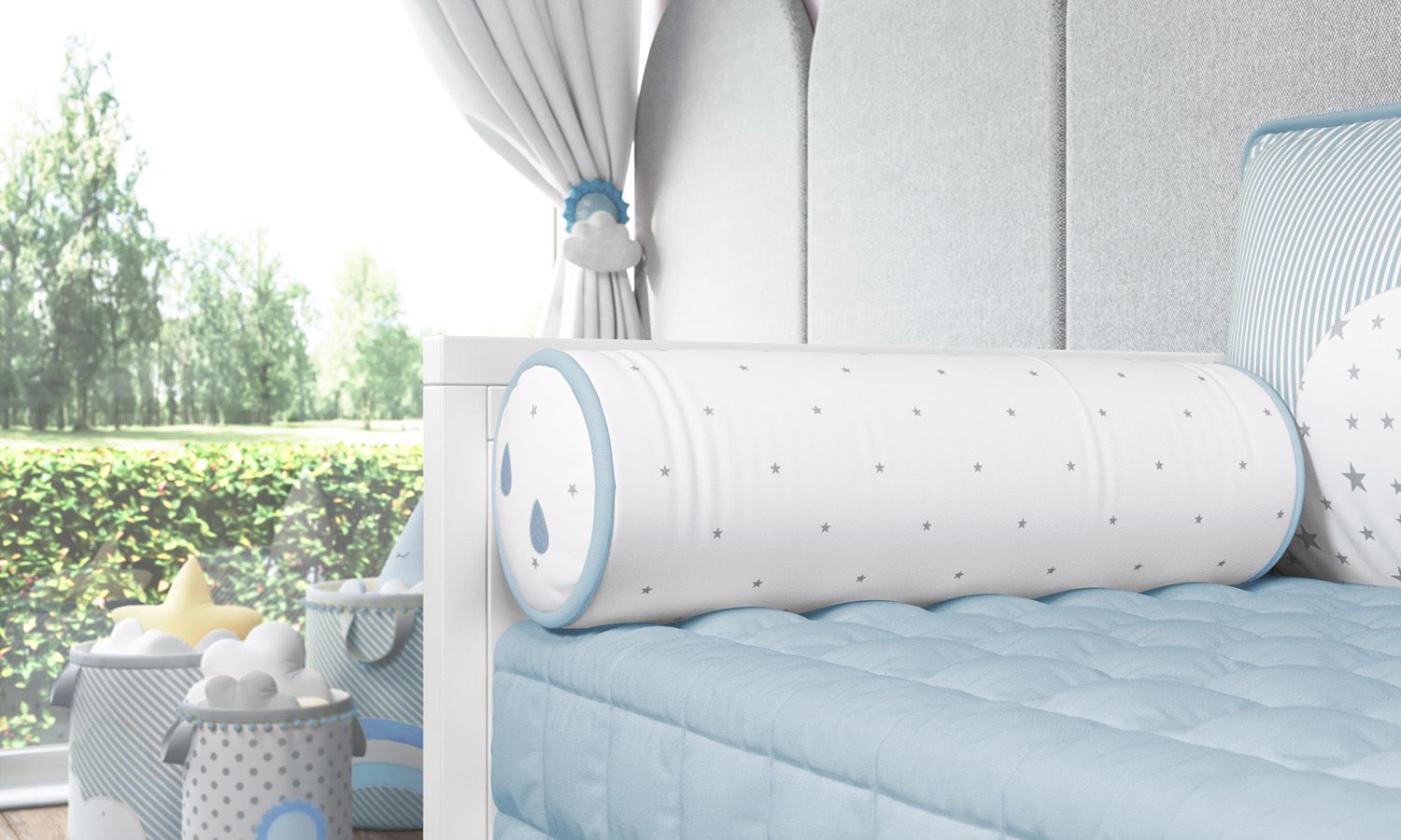 Kit Cama Babá Nuvem de Algodão