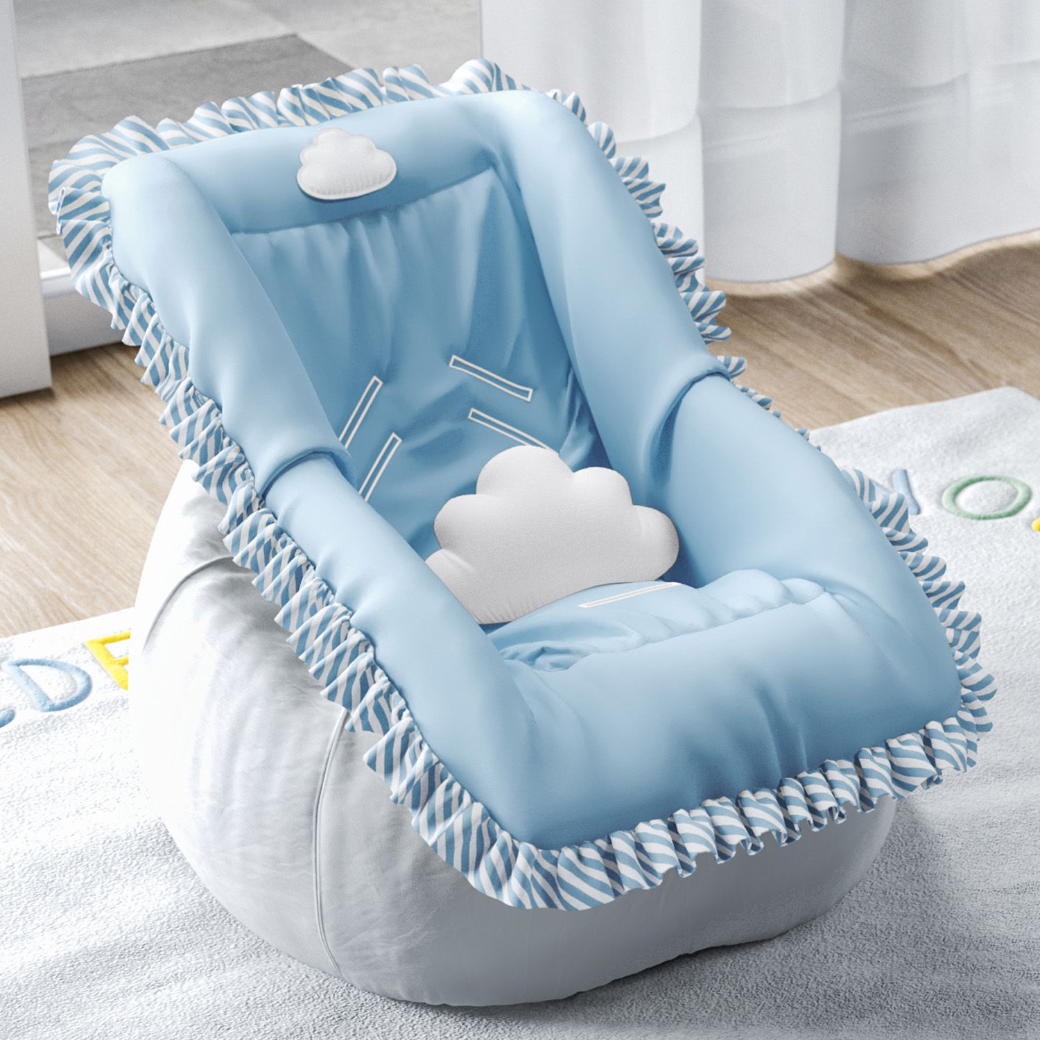 Capa de Bebê Conforto Nuvem de Algodão