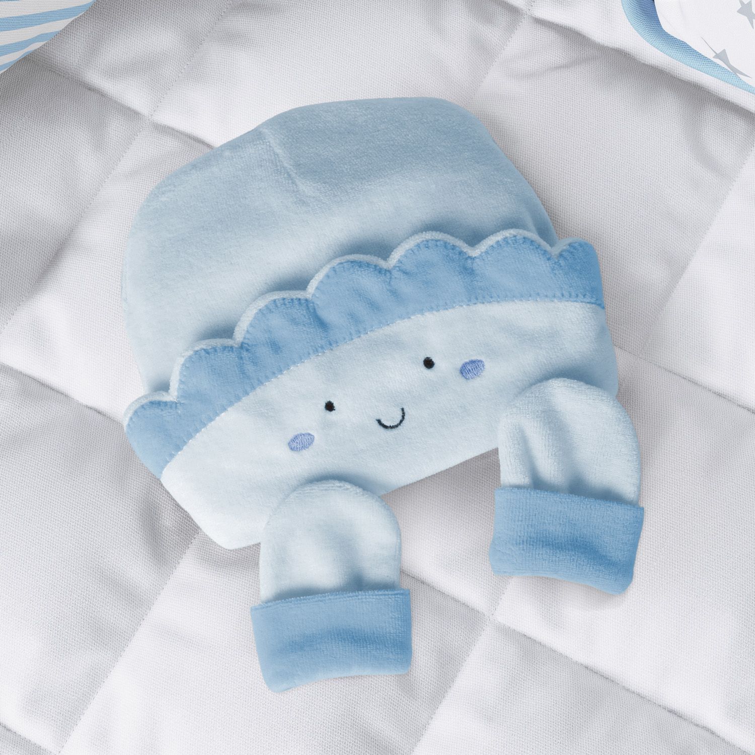 Touca e Luvas para Bebê Sol 3 a 6 Meses