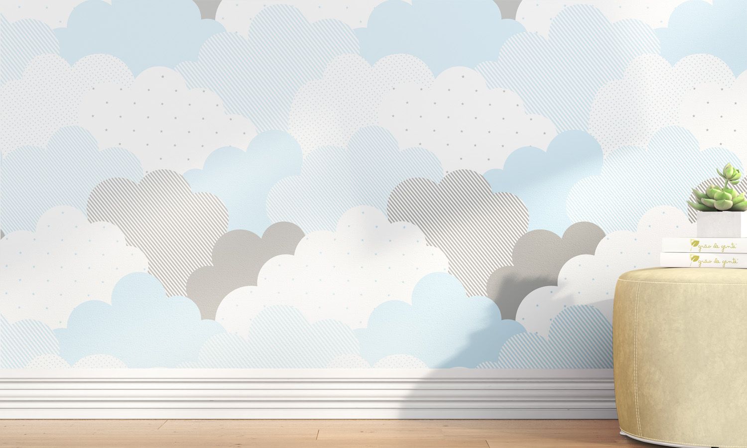 Papel de Parede Nuvem de Algodão 3m