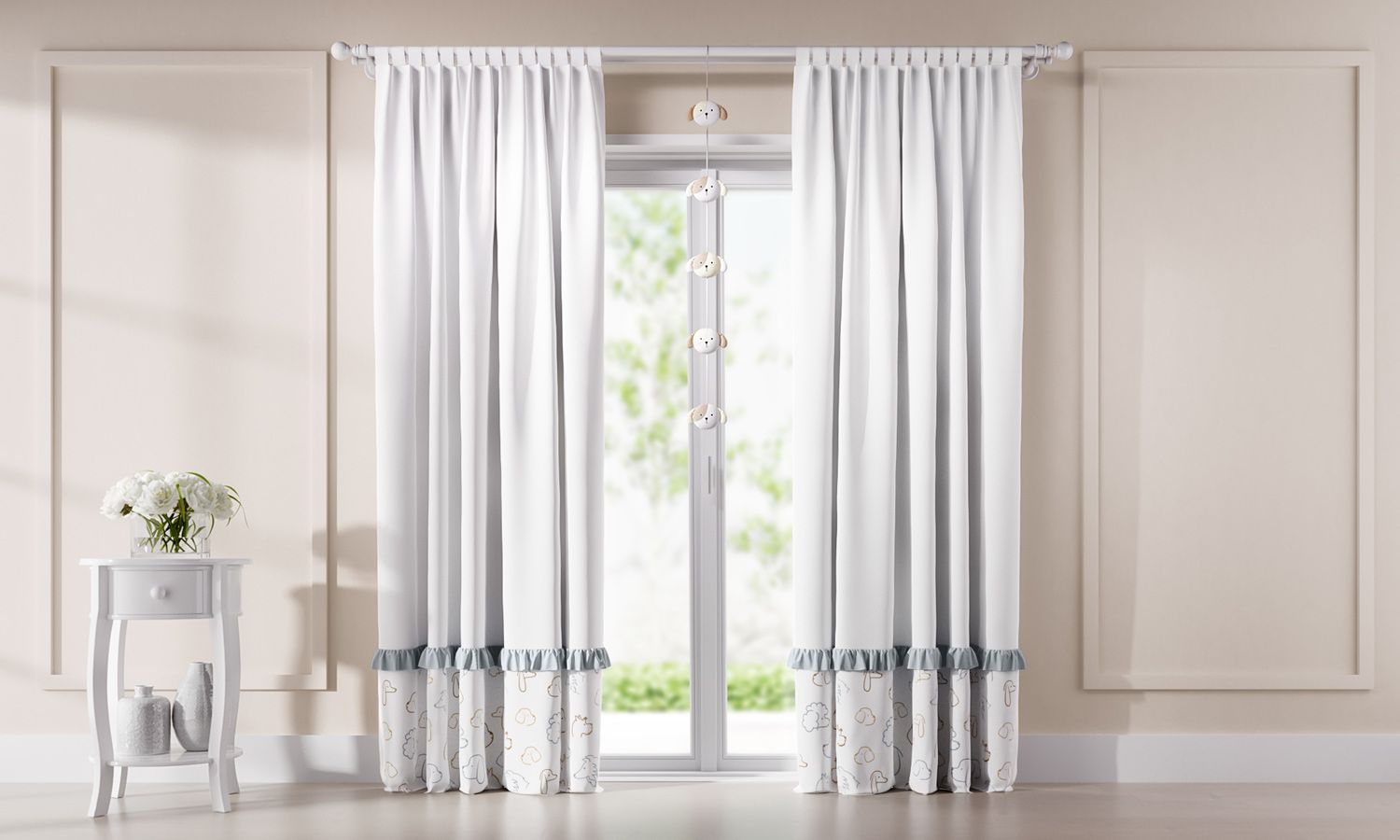 Cortina Cachorrinhos