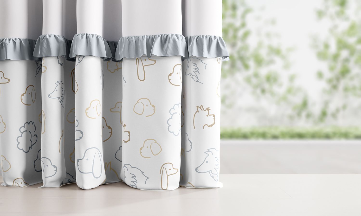 Cortina Cachorrinhos