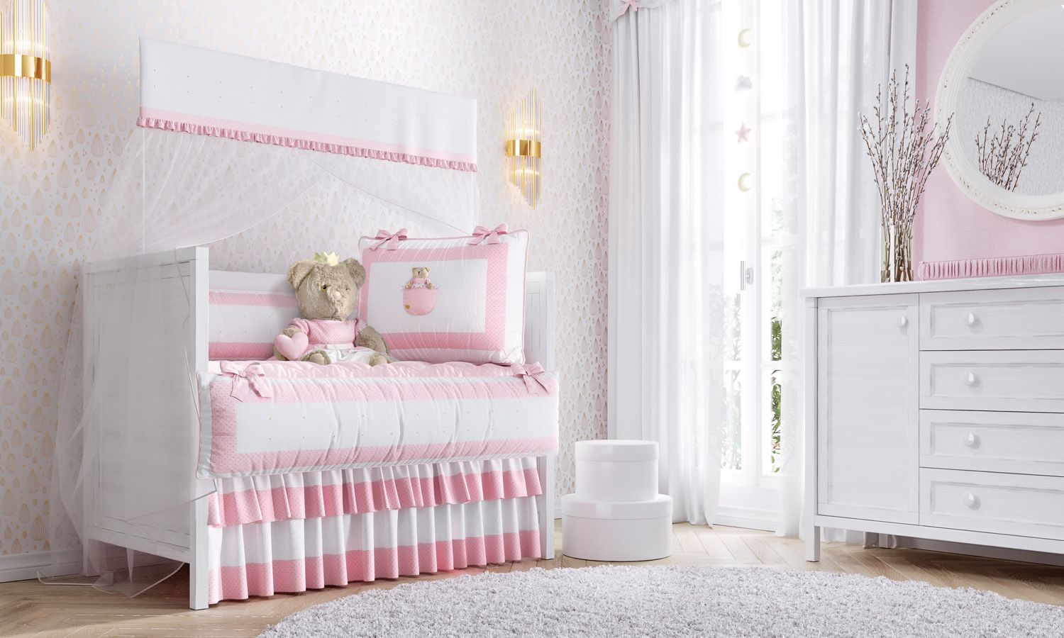 Kit Berço Ursinha Princesa